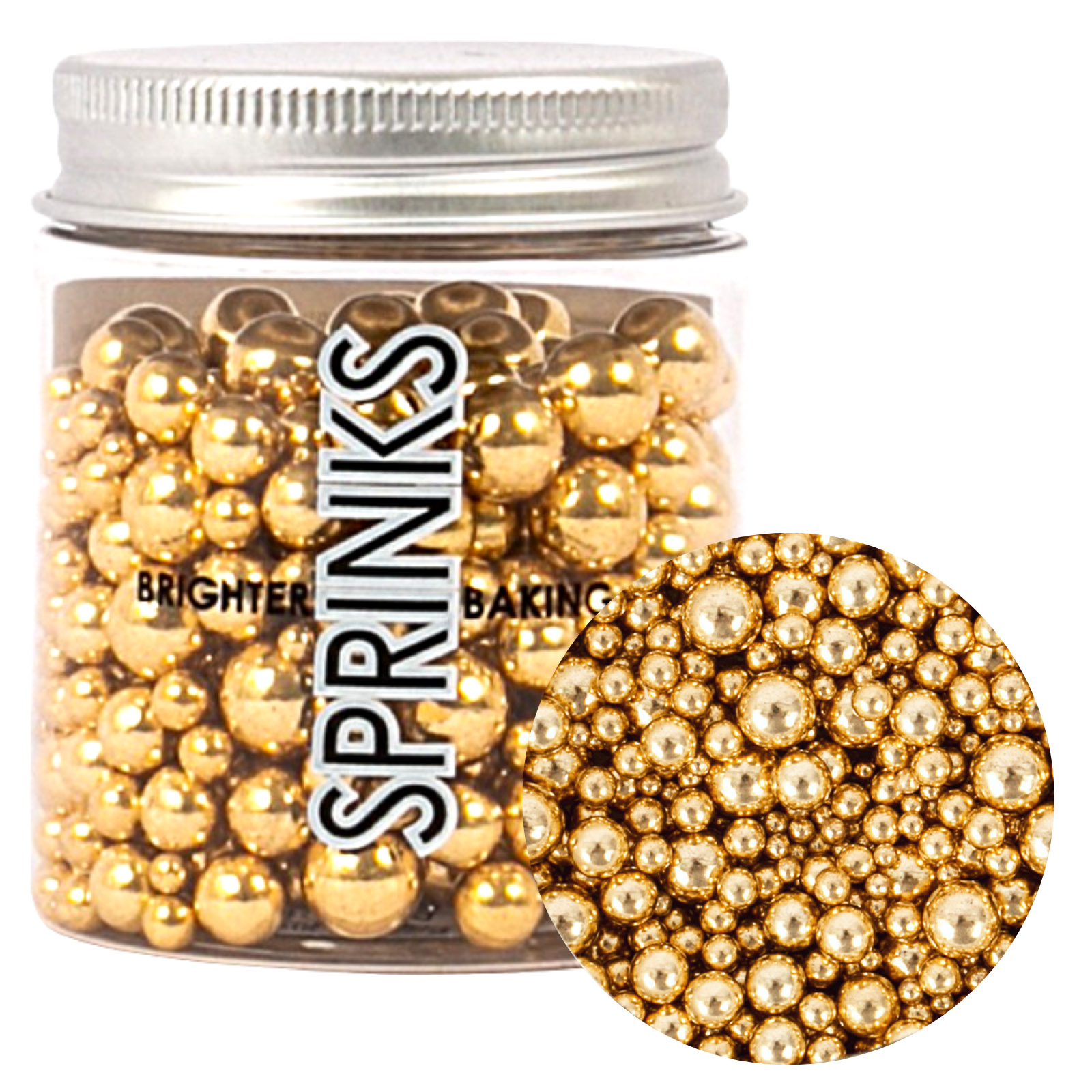 Sprinks Bubble Bubble Shiny Gold Sprinkles (65g)