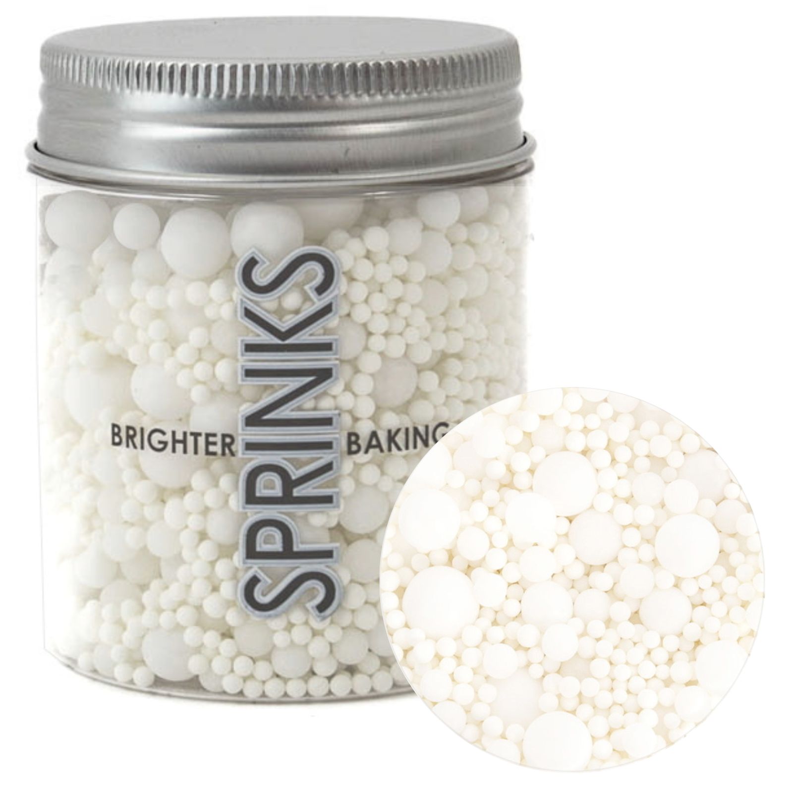 Sprinks Bubble Bubble White Sprinkles (65g) 