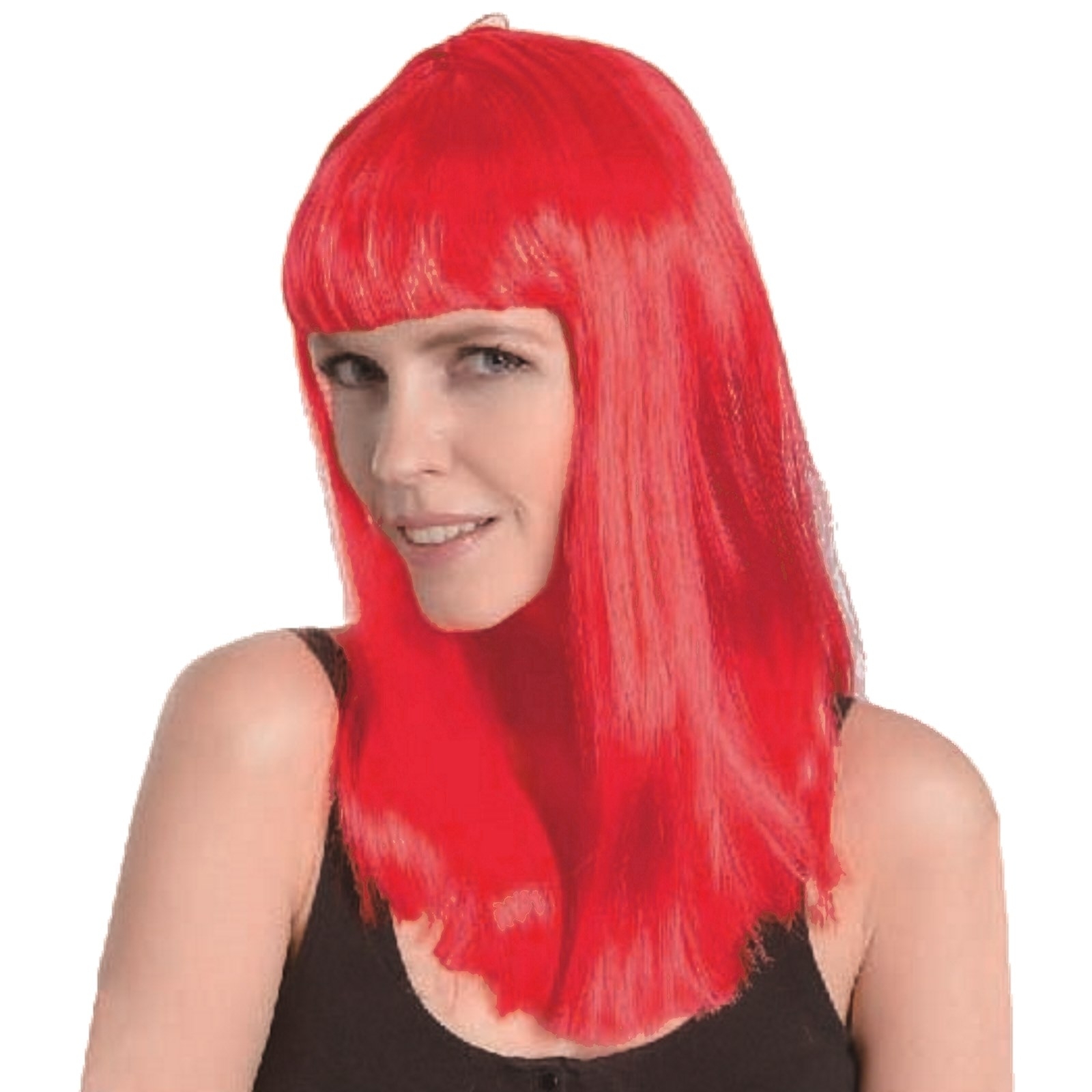 Adult Red Long Wig
