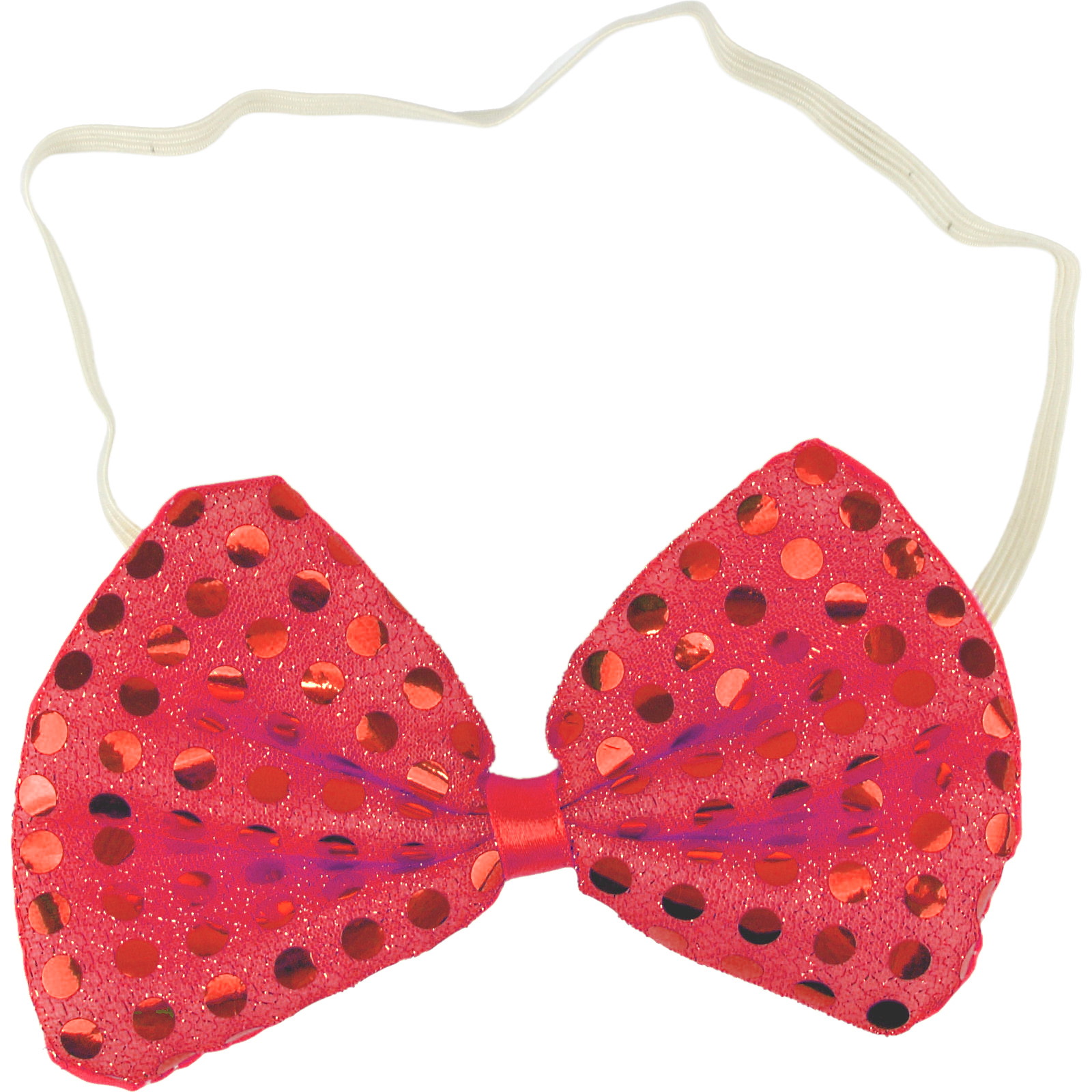Adult Red Sequin Bow Tie