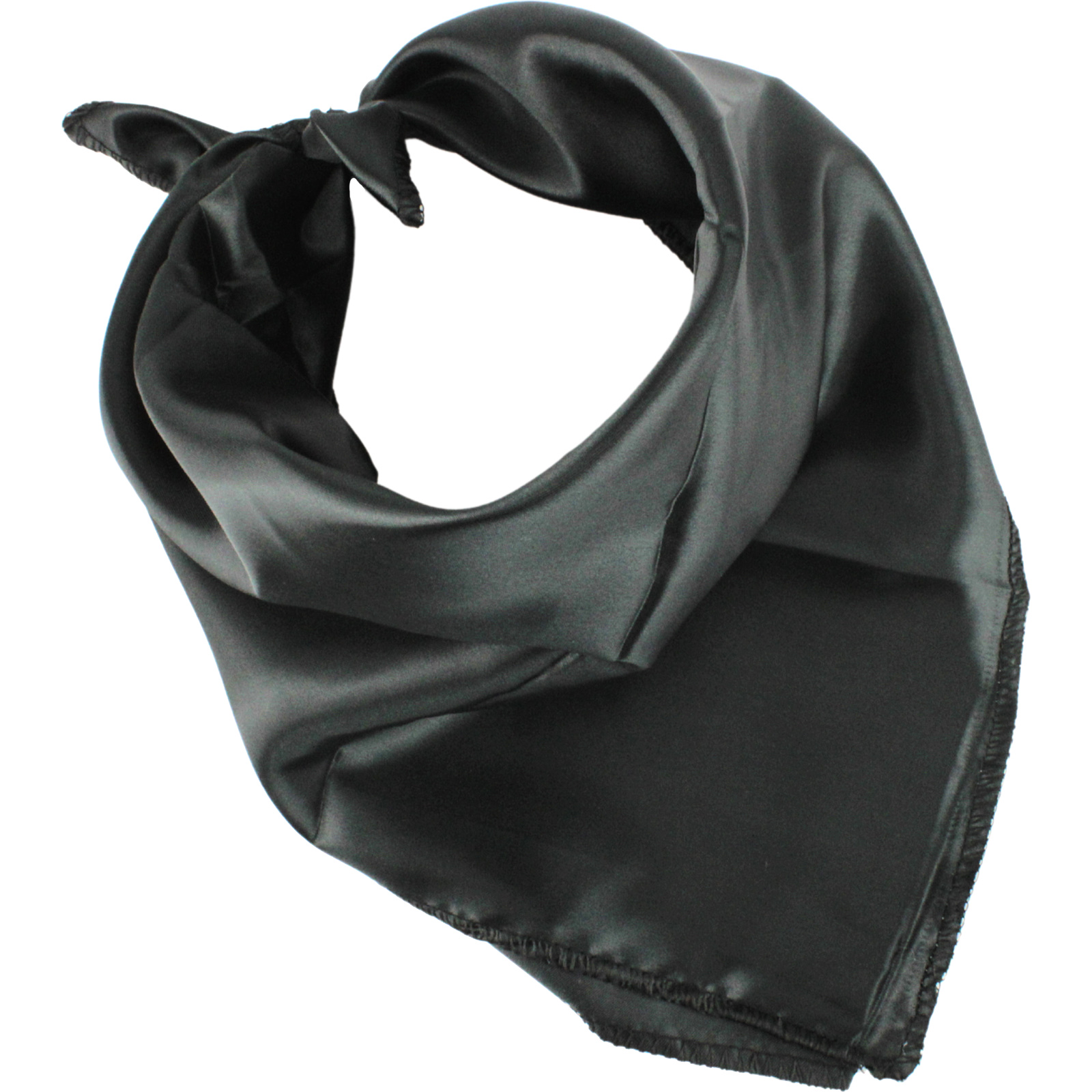 Black Satin Bandana