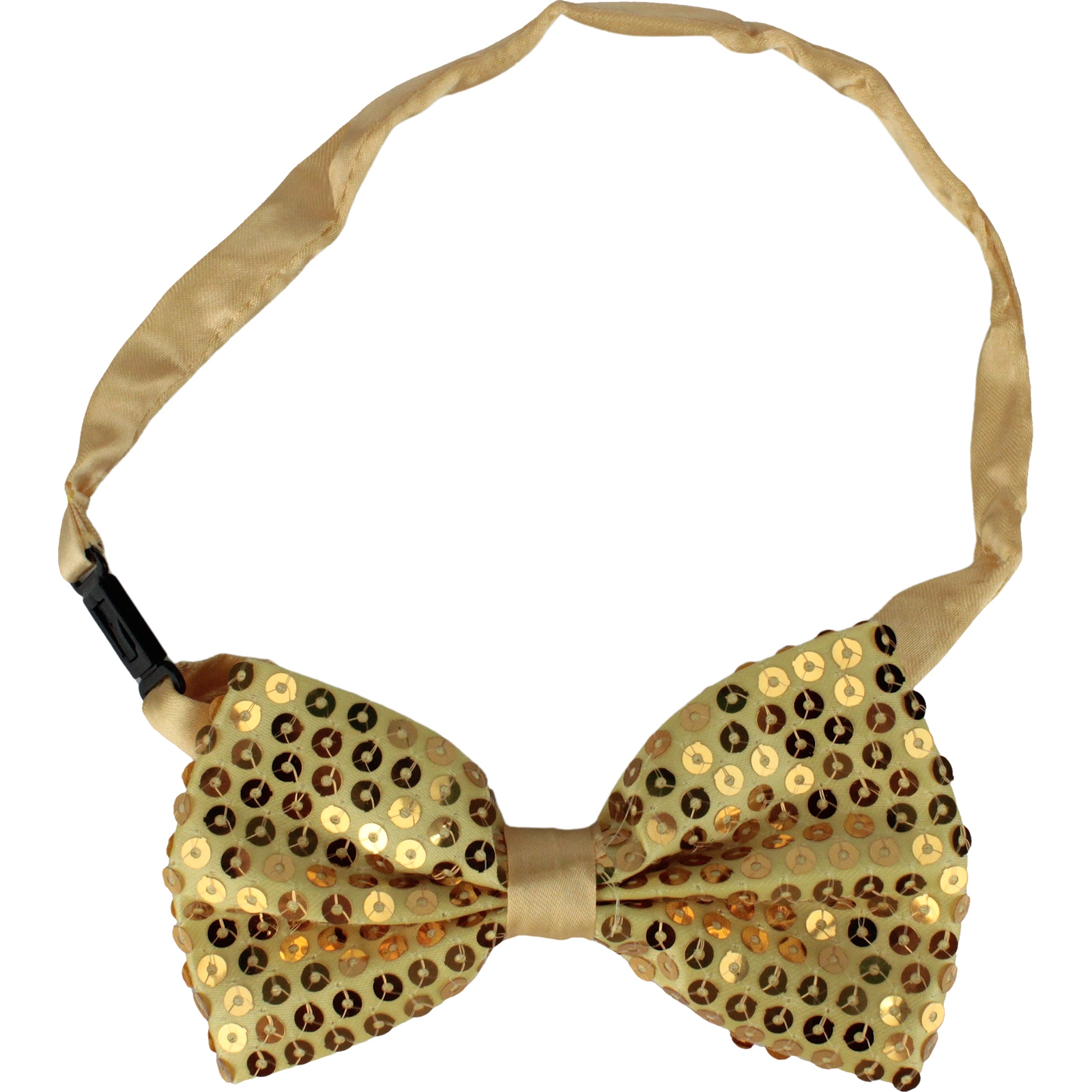 Gold Sequin Bow Tie
