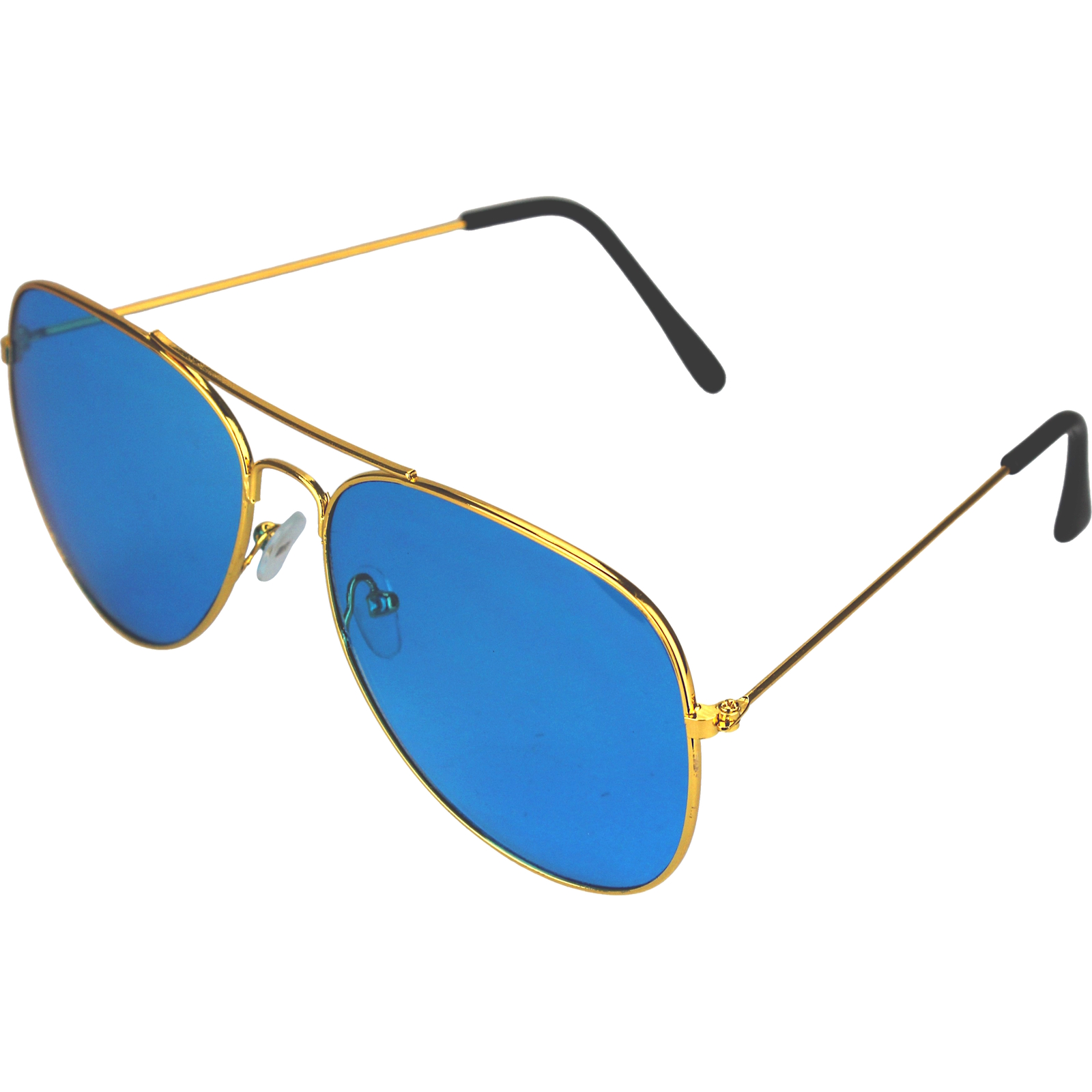 Blue Lens Aviator Glasses Glasses Hats and Headwear Costumes