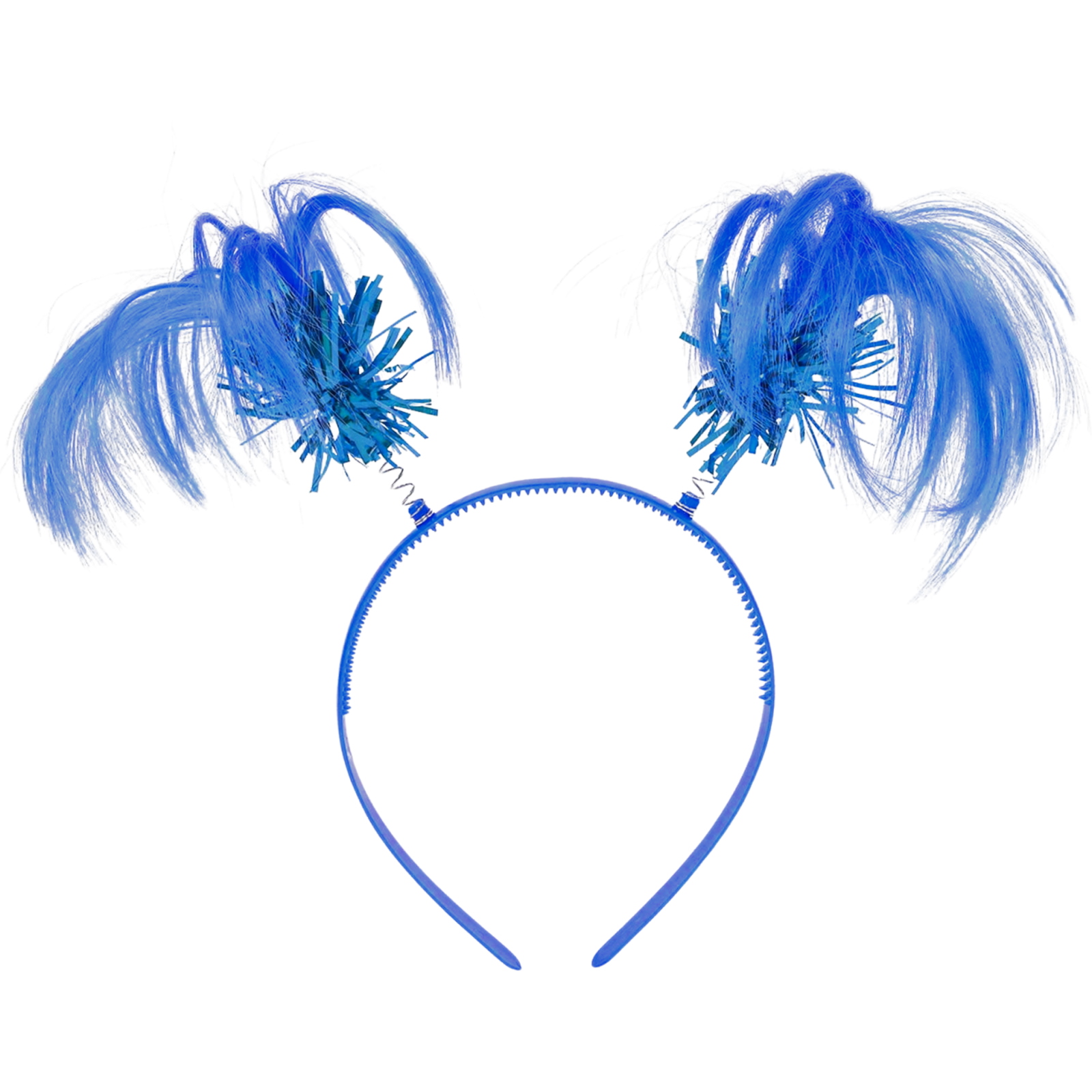 Blue Ponytail Headbopper with Tinsel