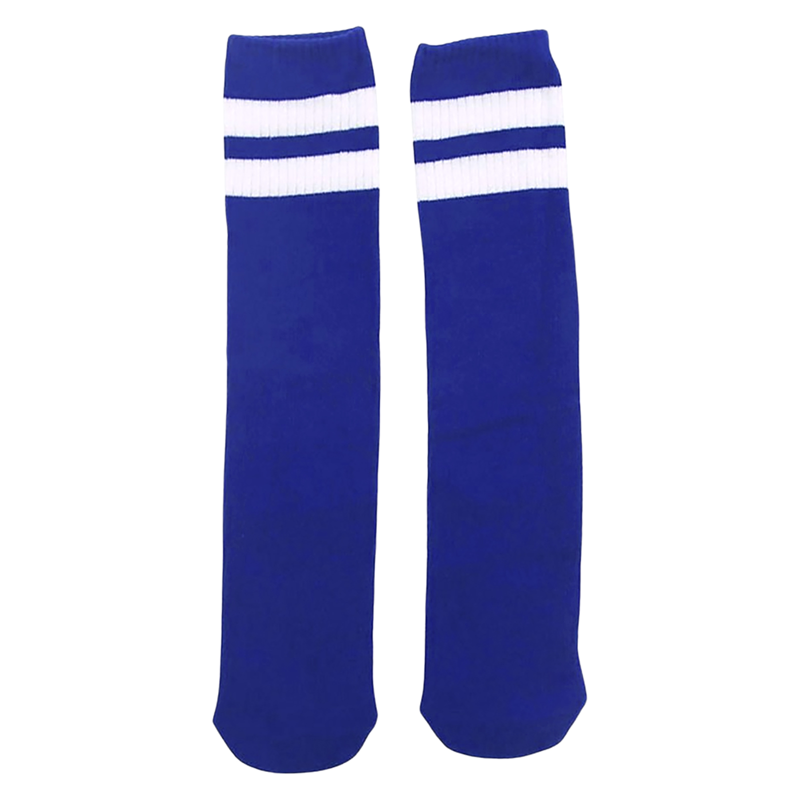 Blue And White Striped Crew Socks (1 Pair) 