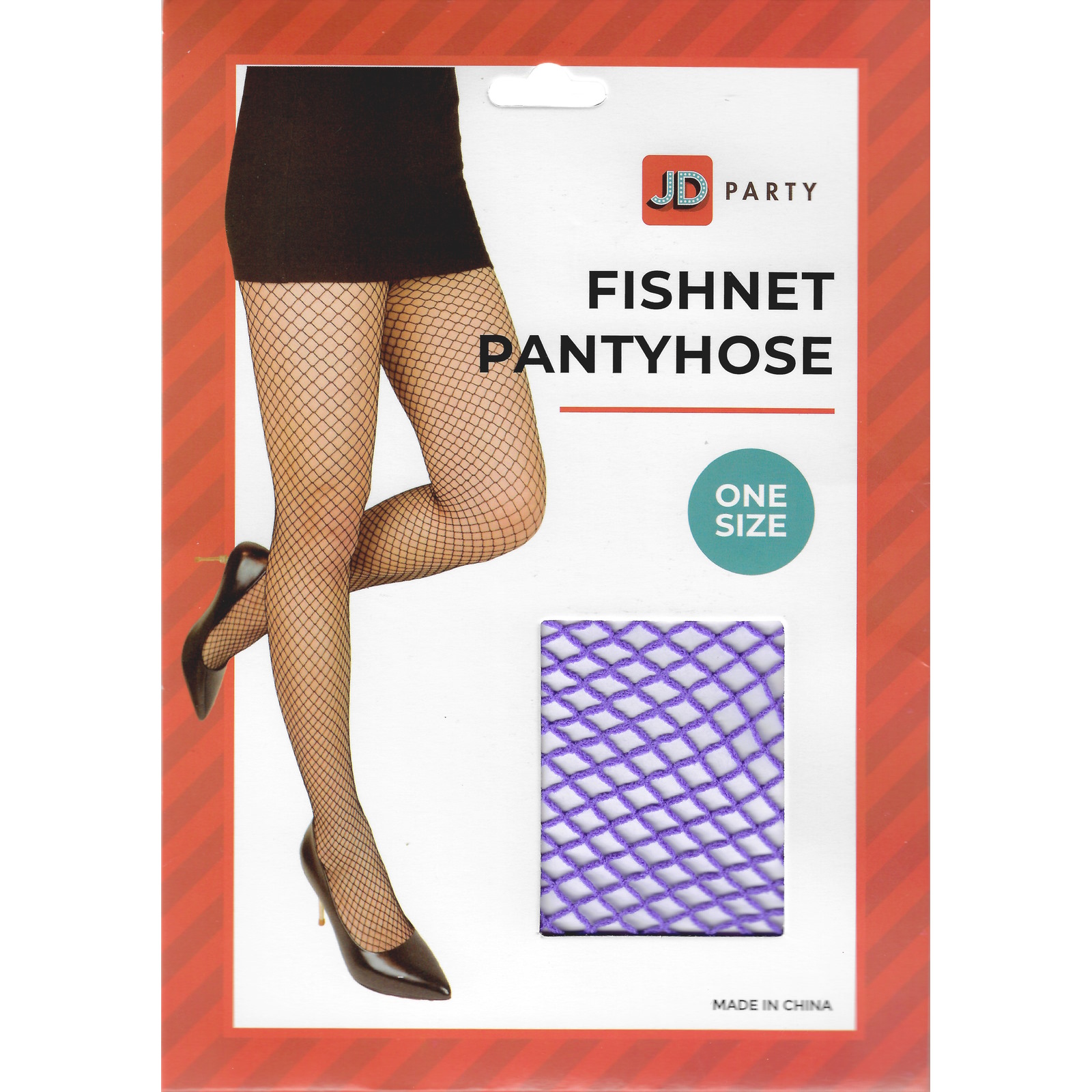 Purple Fishnet Stockings