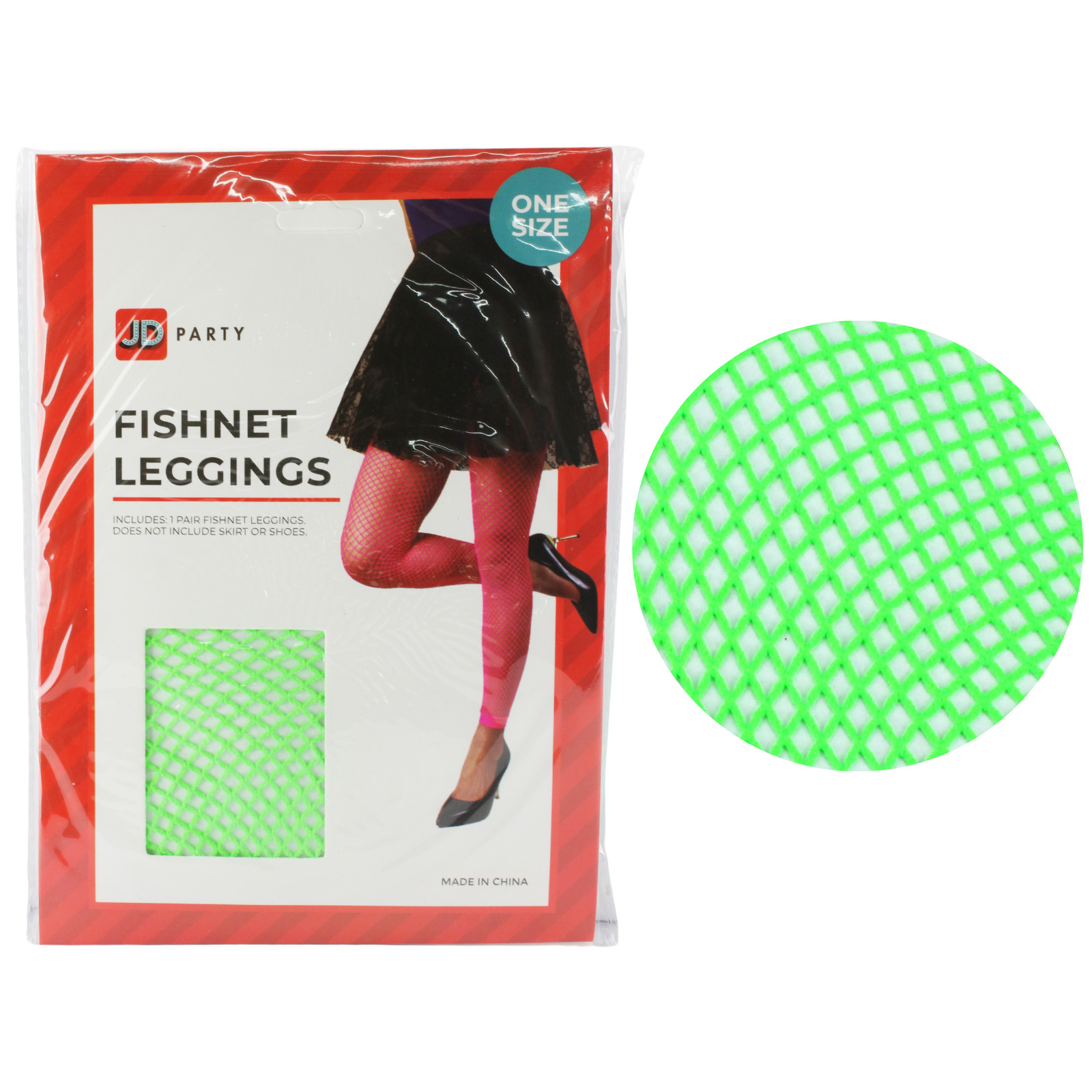 Neon Green Footless Fishnet Tights Stockings and Socks Costumes Accessories Discount Party Supplies Discount Party Supplies