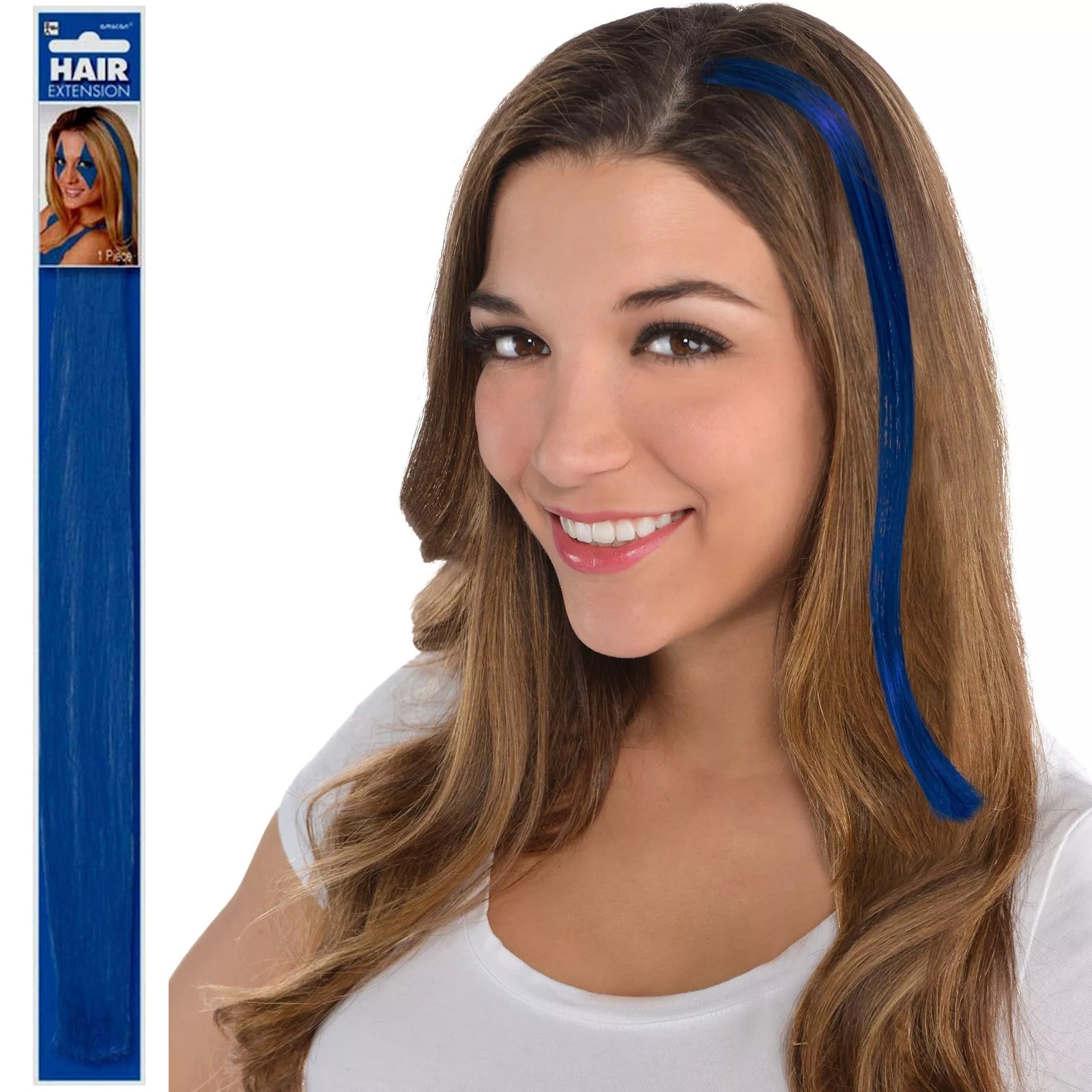 Electric Blue Clip In Hair Extension