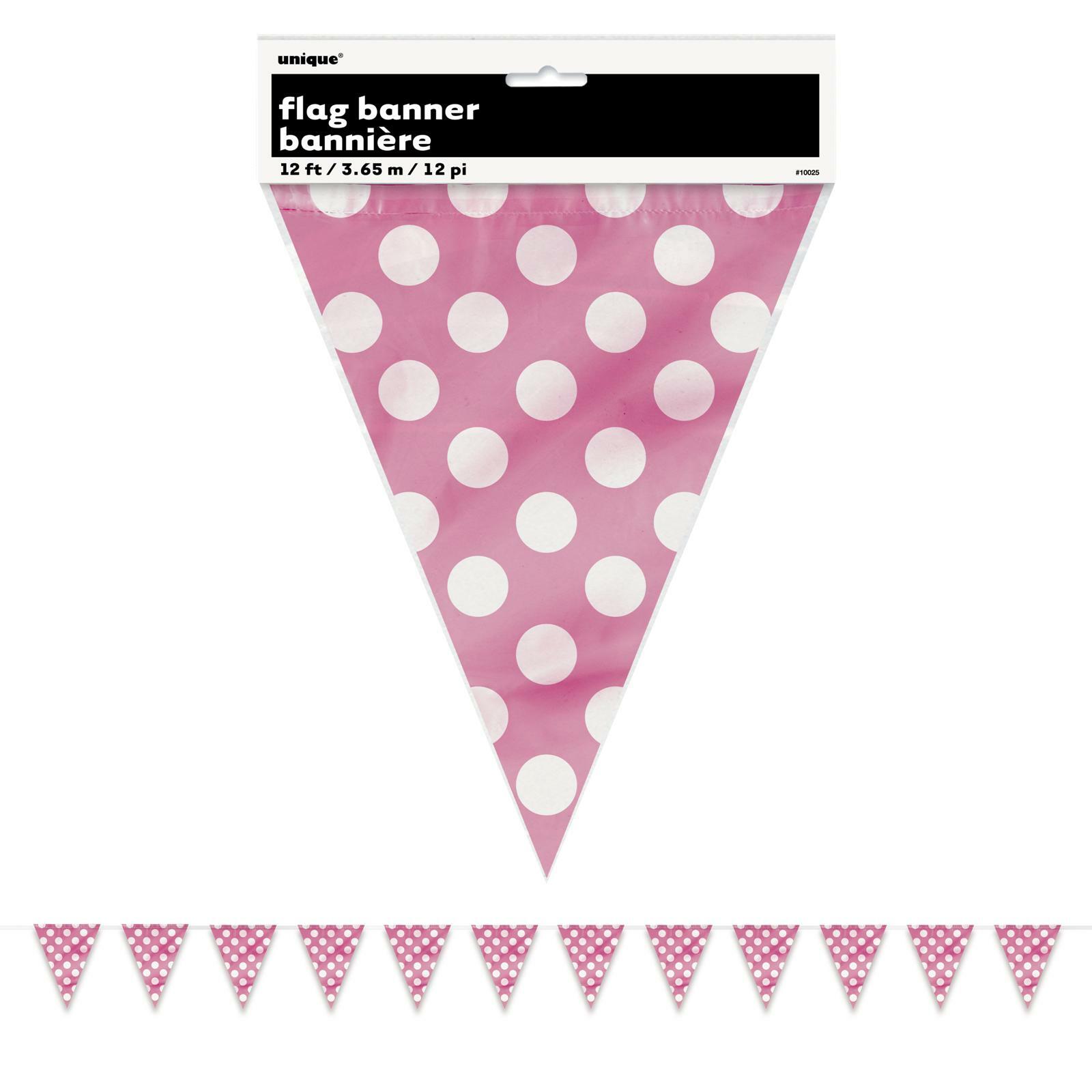 Pink Polkadot Flag Banner