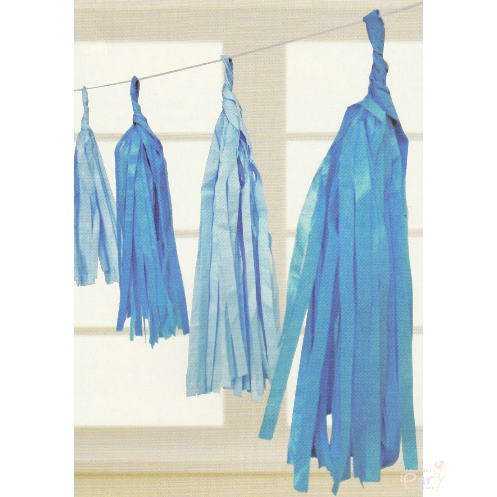 Blue Tassel Garland Banner