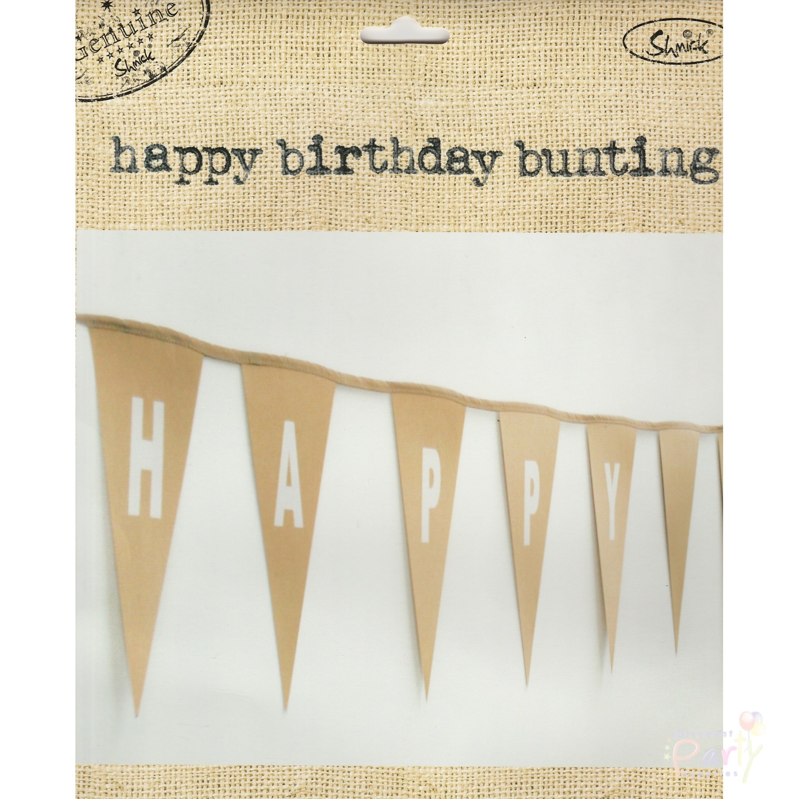 Brown Kraft Paper Happy Birthday Banner