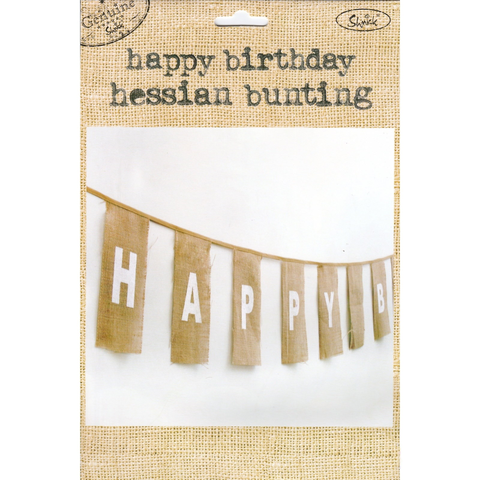 Hessian Happy Birthday Banner