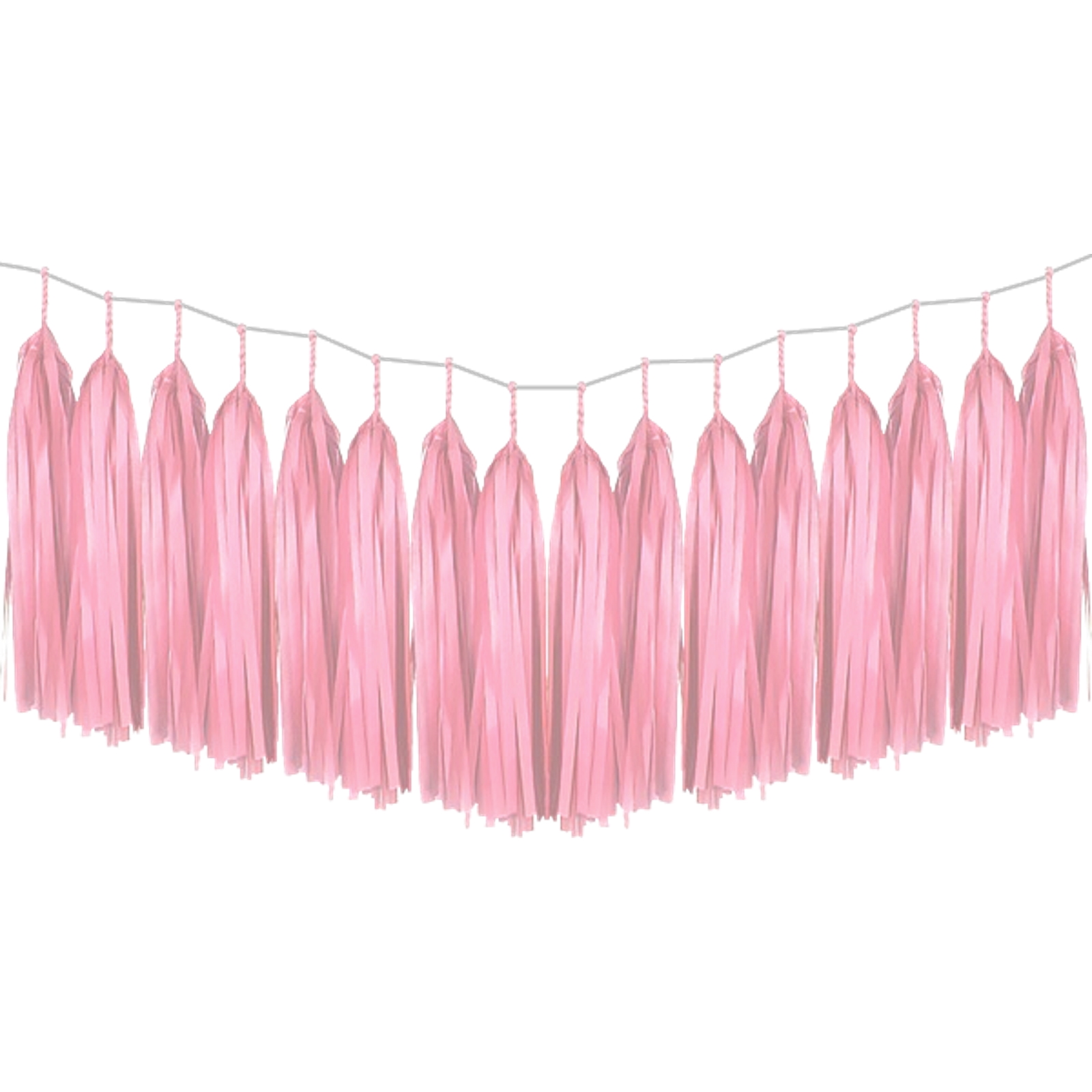 Light Pink Tissue Paper Tassel Garland Kit