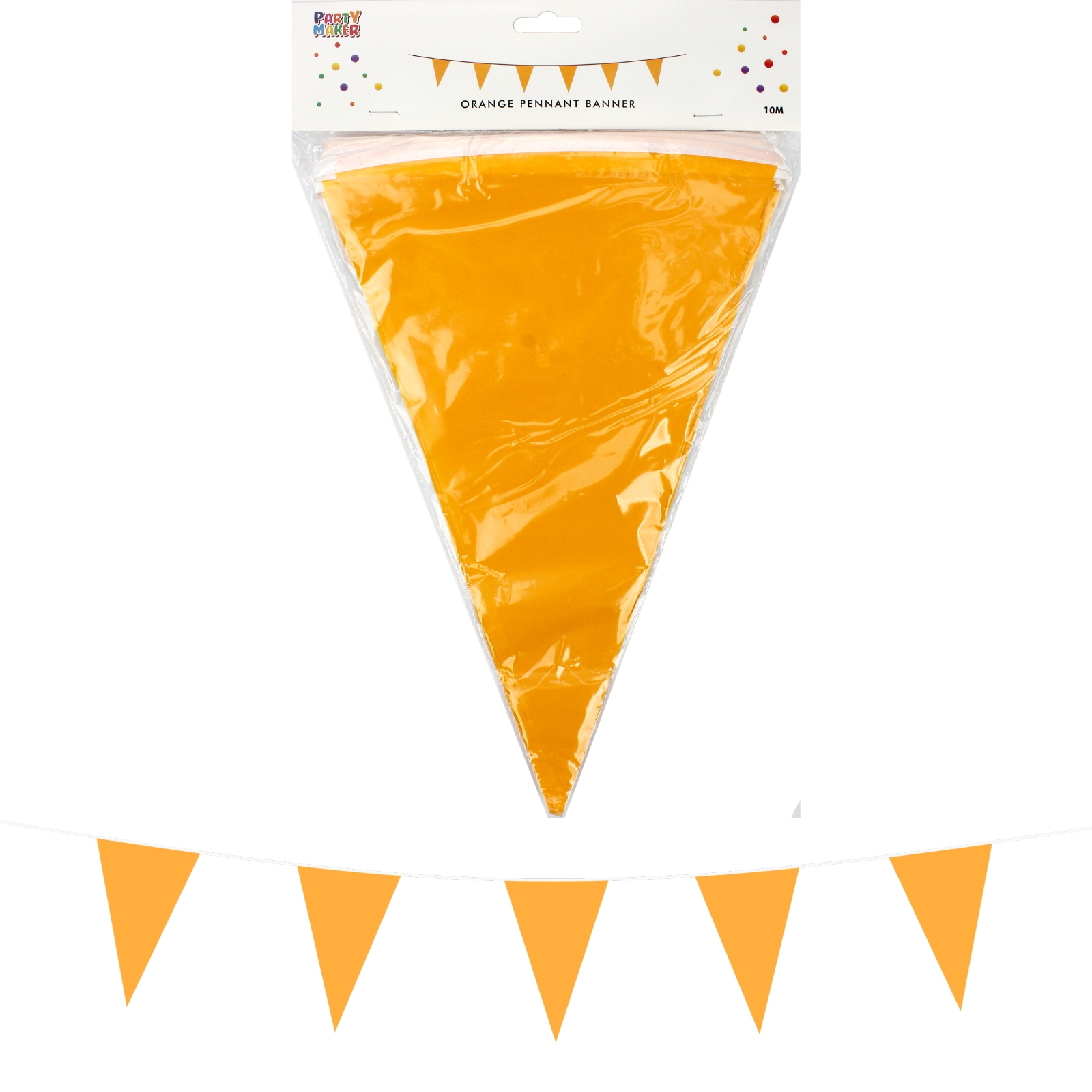 Orange Plastic Flag Banner (10m)