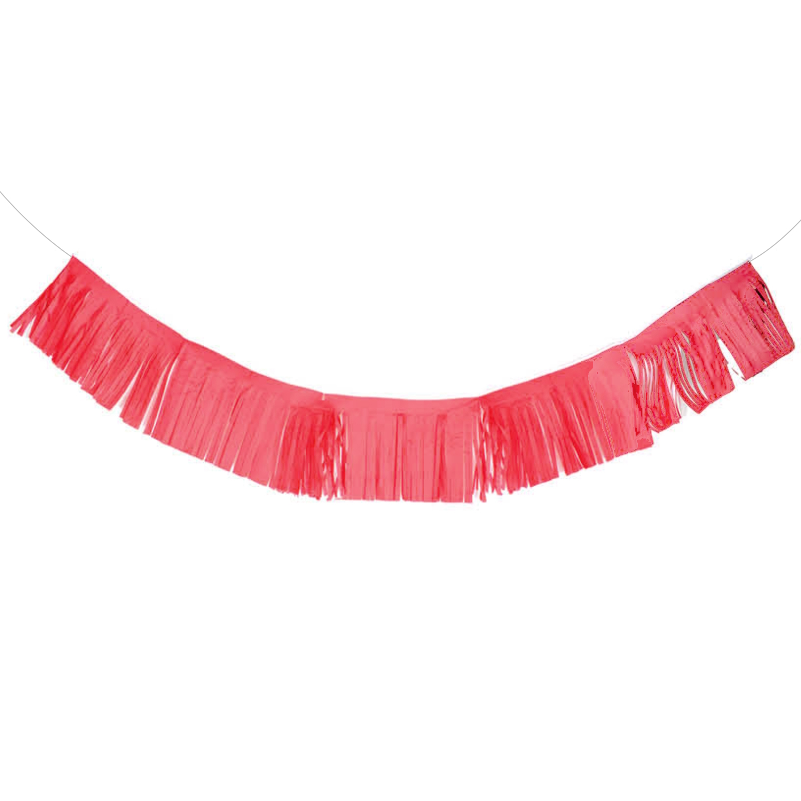 Red Paper Fringe Banner