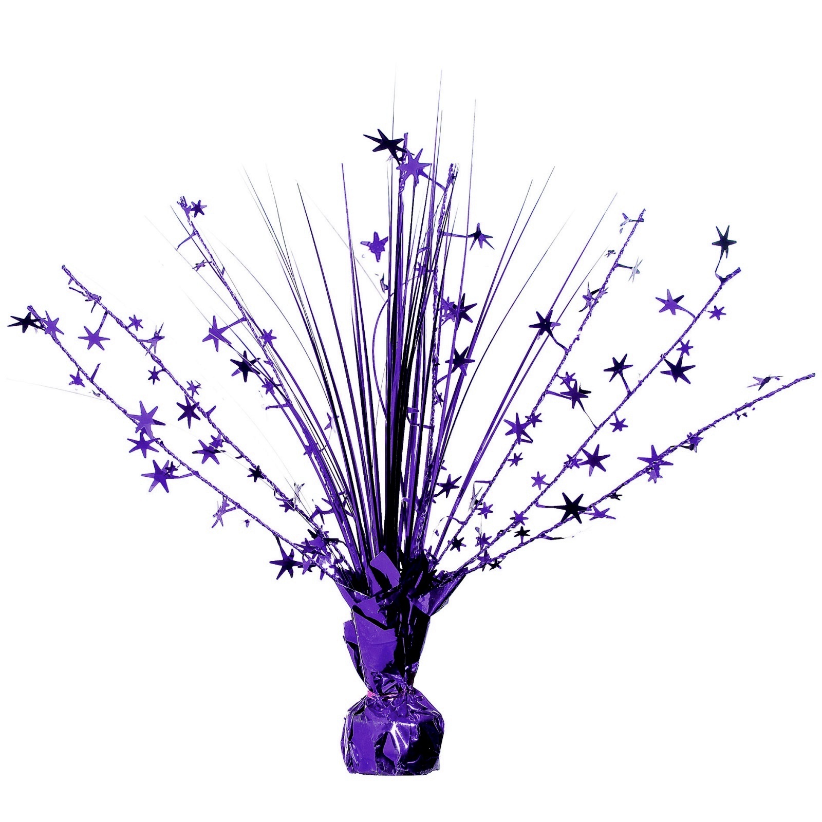Purple Foil Spray Centrepiece