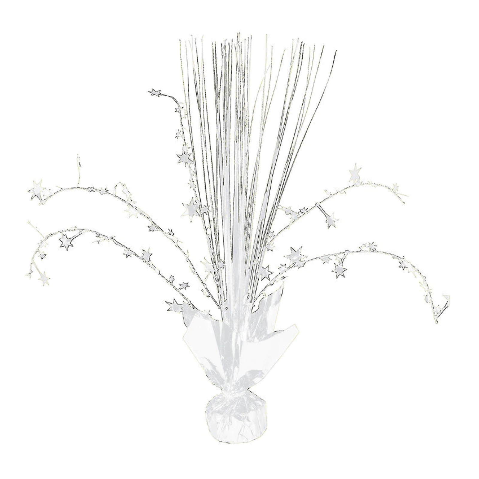 White Foil Spray Centrepiece
