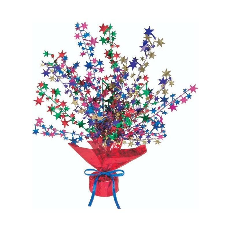 Multi-Colour Star Gleam 'n Burst Centrepiece