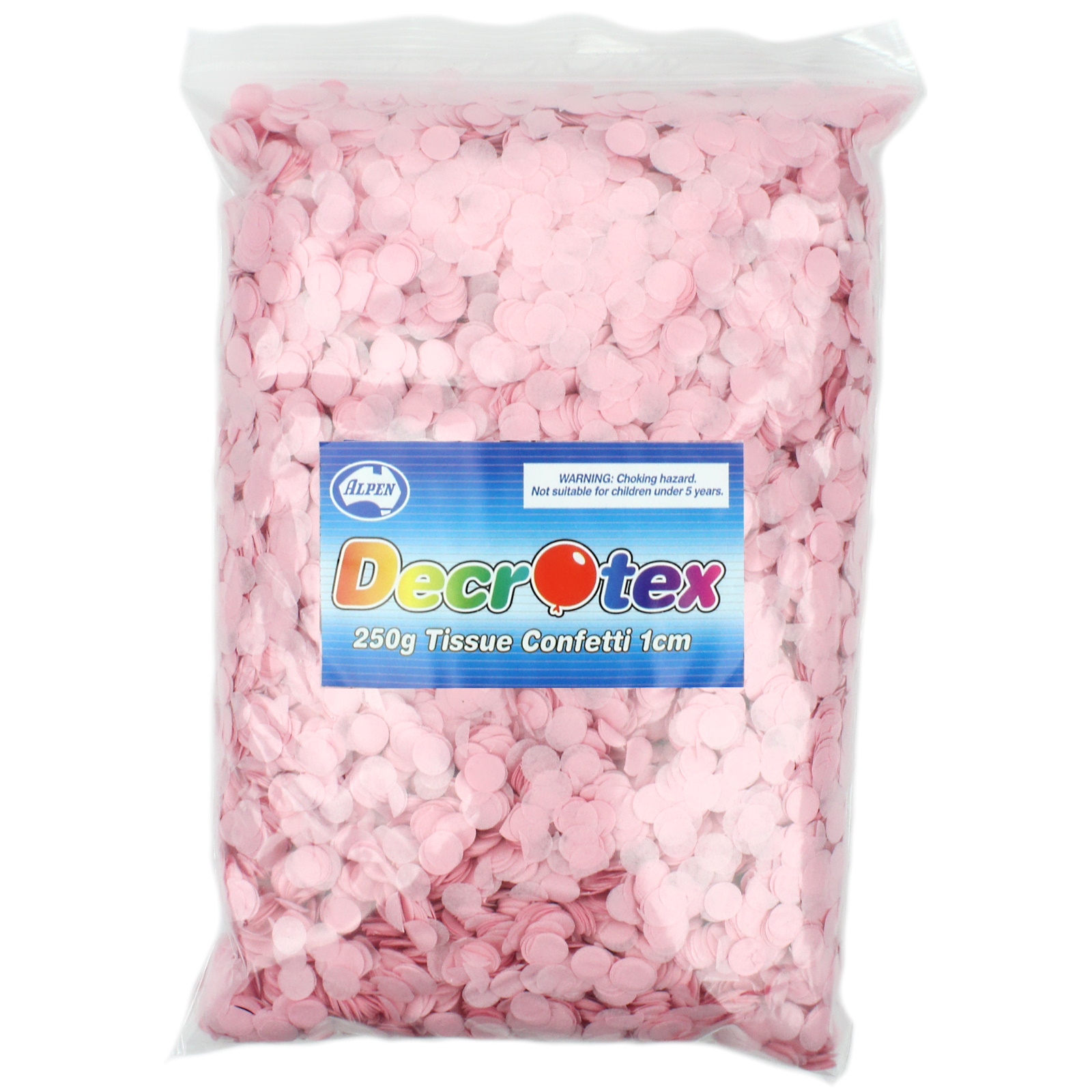 Bulk Light Pink Tissue Confetti 1cm (250g)