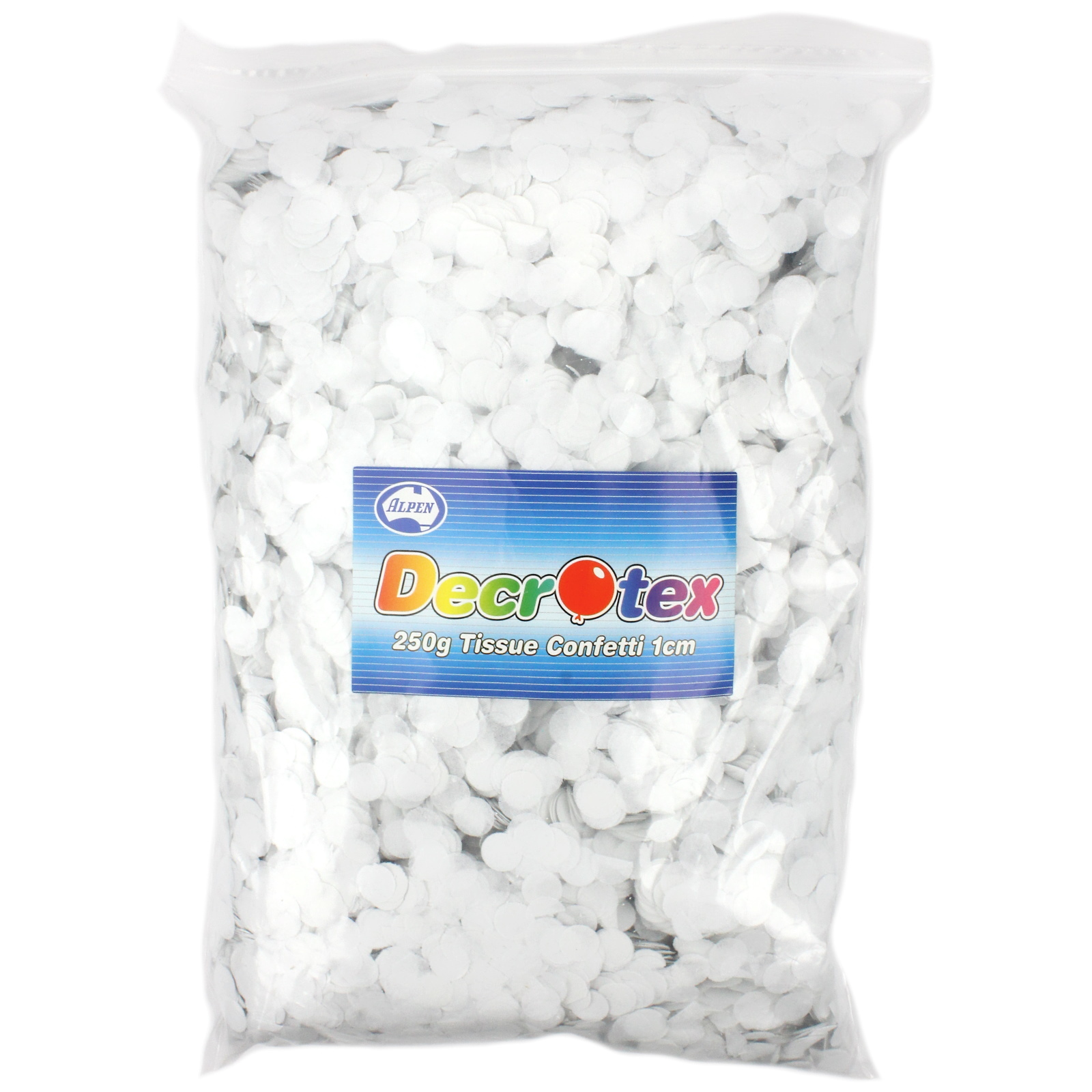 White Tissue Confetti 1cm (250g)