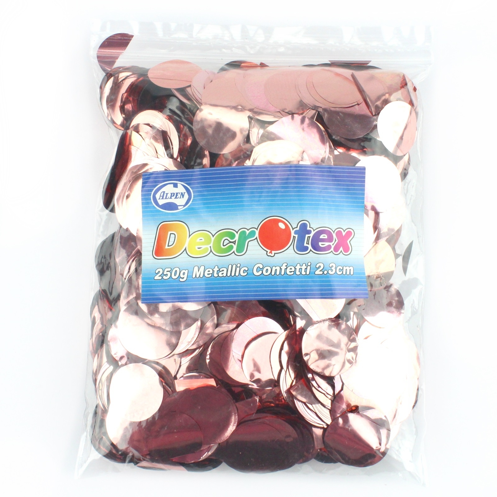 Bulk Rose Gold Metallic Confetti 2cm (250g)