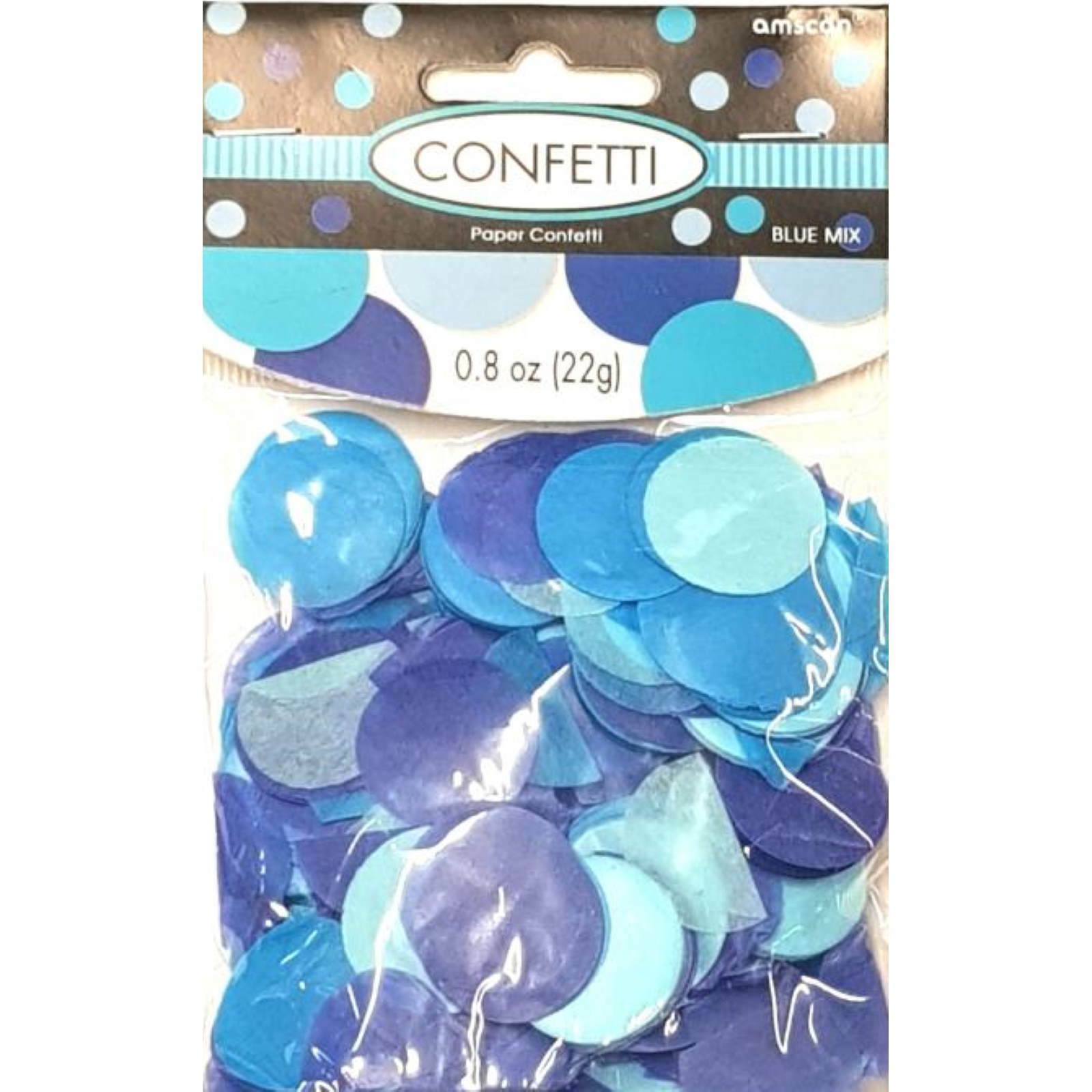 Blue Tissue Paper Dot Confetti