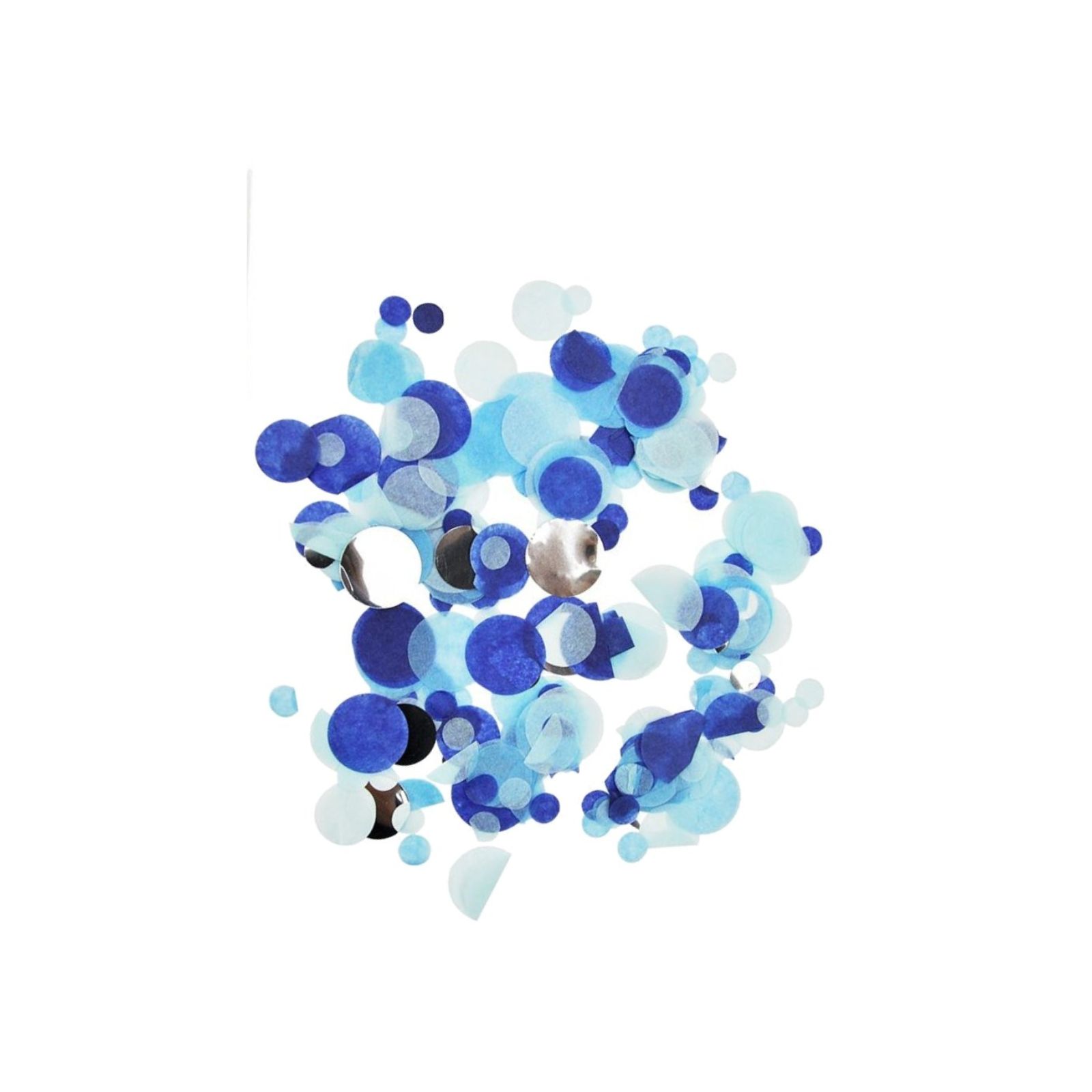 Blue & Silver Assorted Confetti Circles