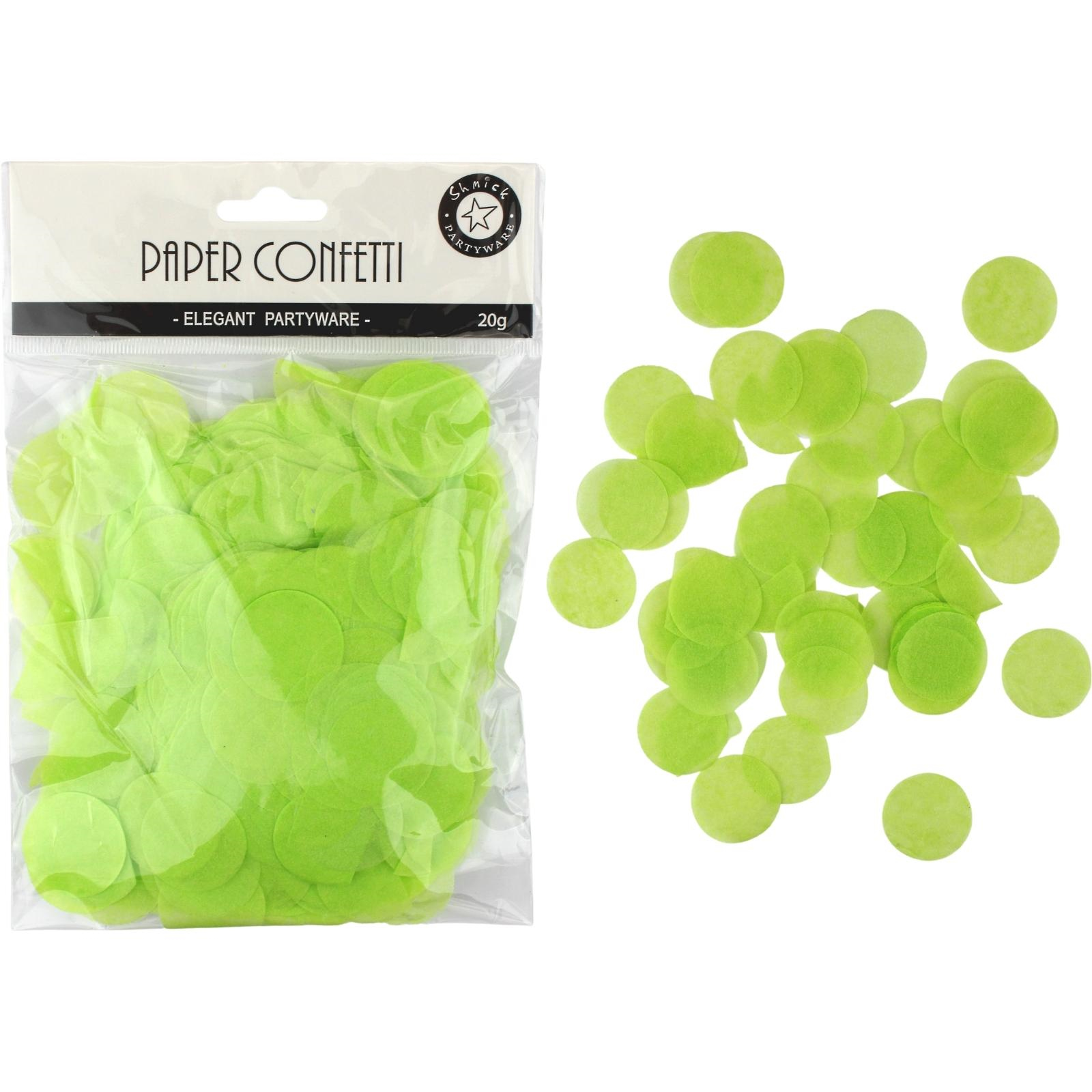 Lime Green Tissue Paper Confetti Dots (20g)