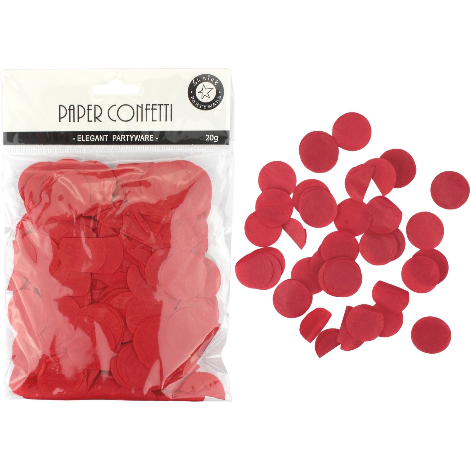 Red Tissue Paper Confetti Dots (20g)