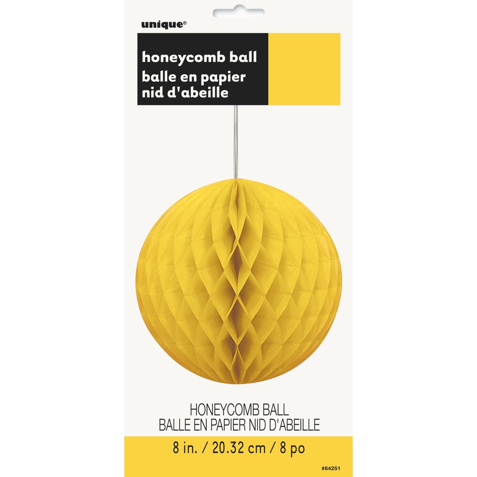 Honeycomb Ball Yellow