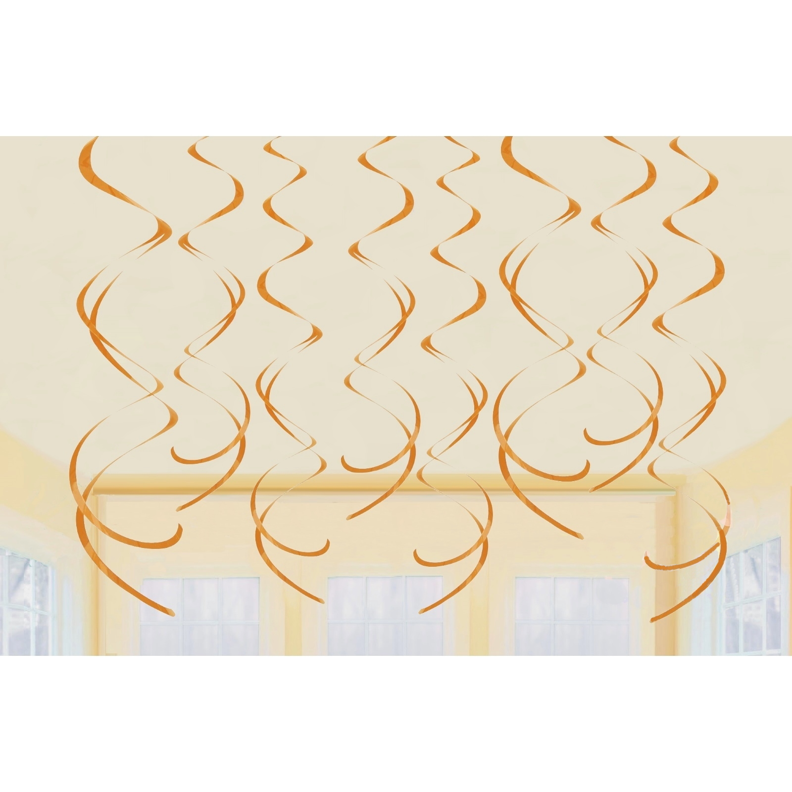 Orange Swirls (Pack of 8)
