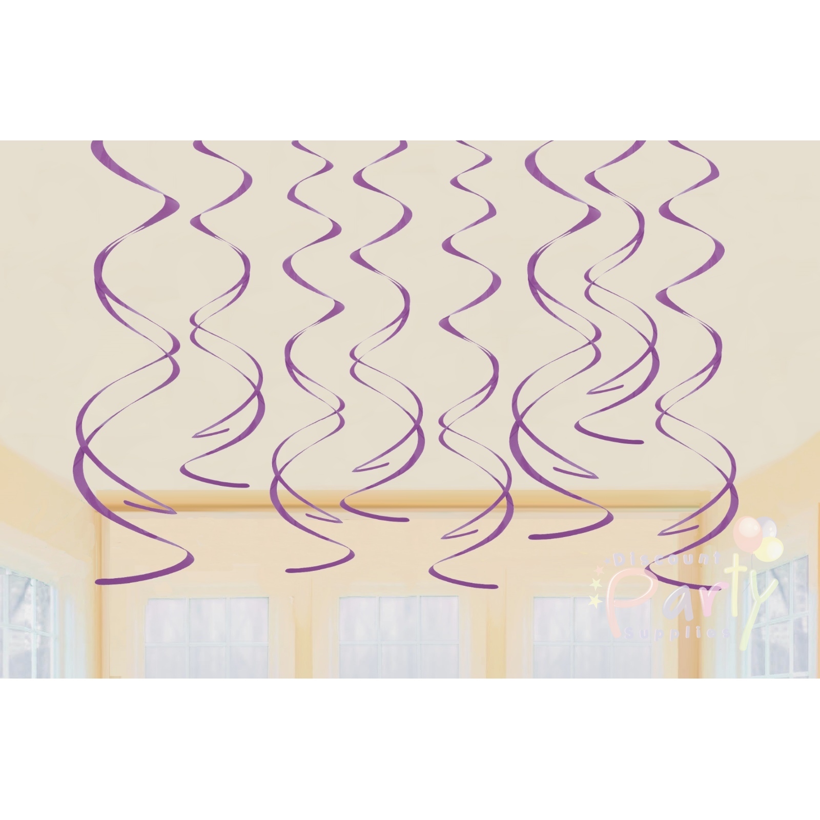 Purple Swirls (Pack of 8)