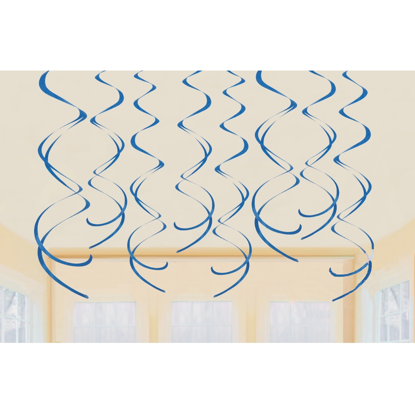 Royal Blue Swirls (Pack of 8)