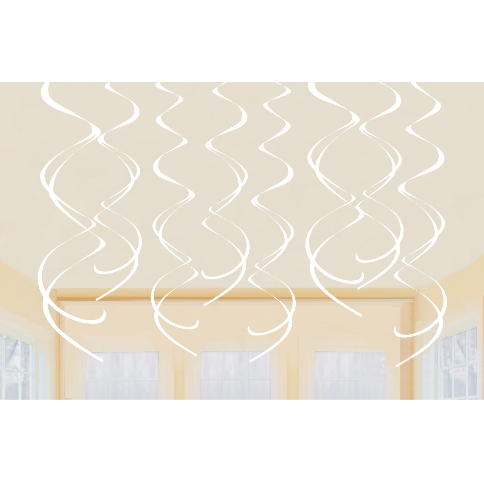 White Swirls (Pack of 8)