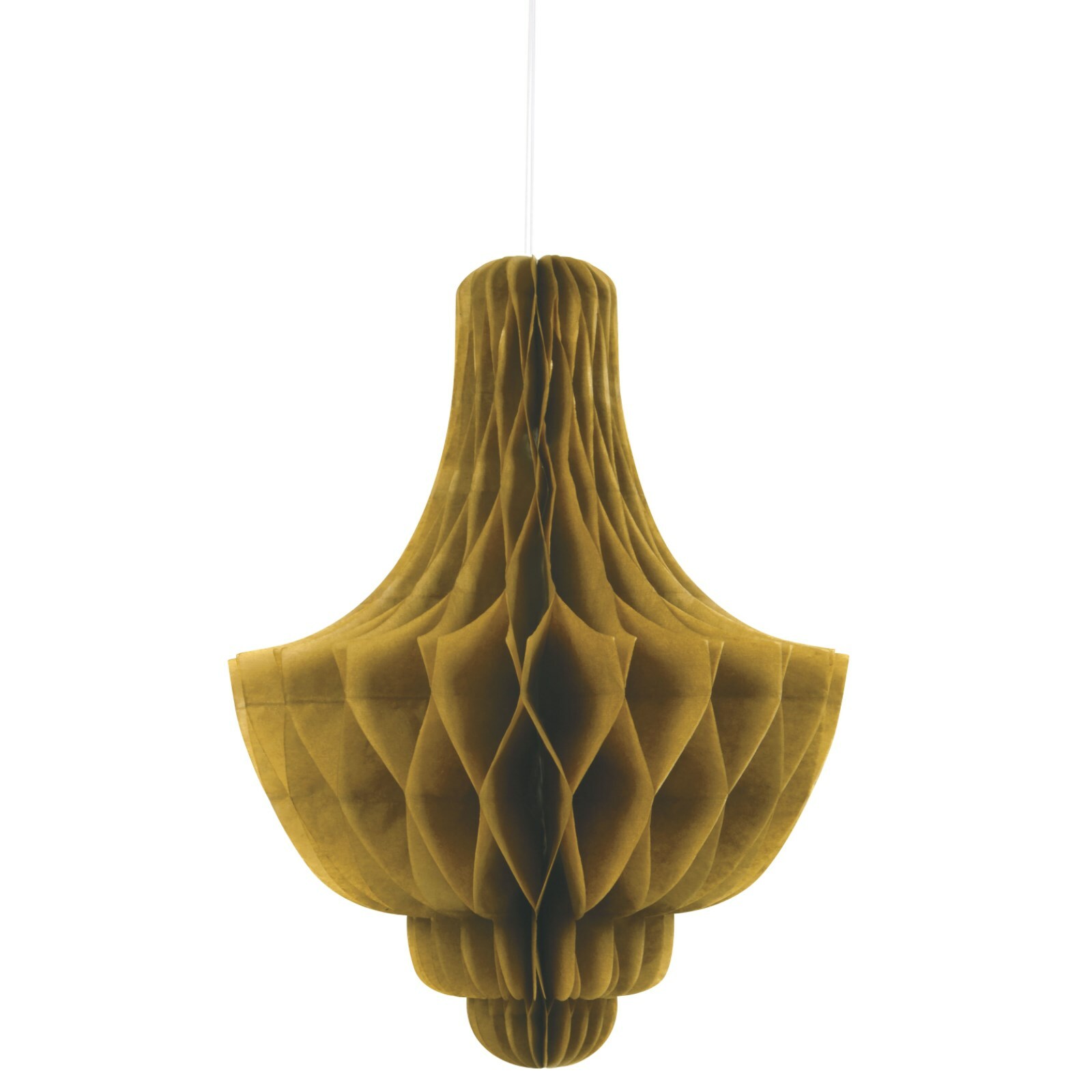 Gold Honeycomb Chandelier