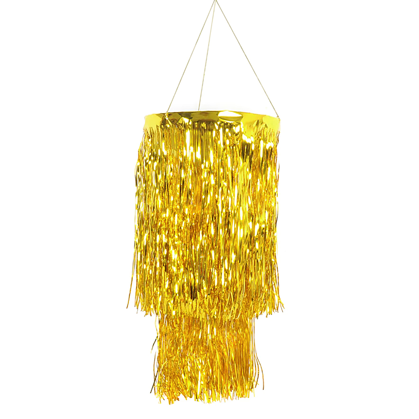 Metallic Gold Foil Chandelier