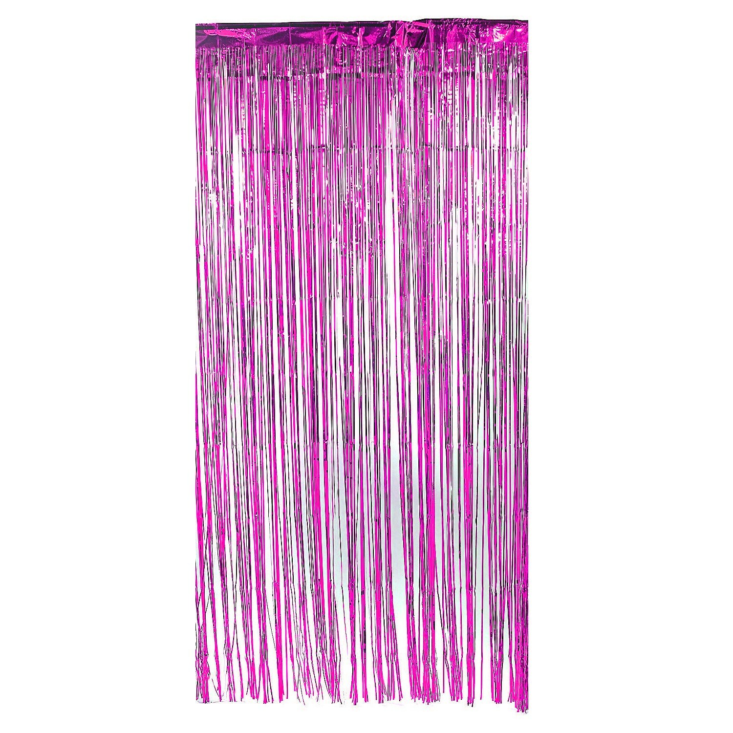 Metallic Hot Pink Foil Curtain 100cm x 200cm