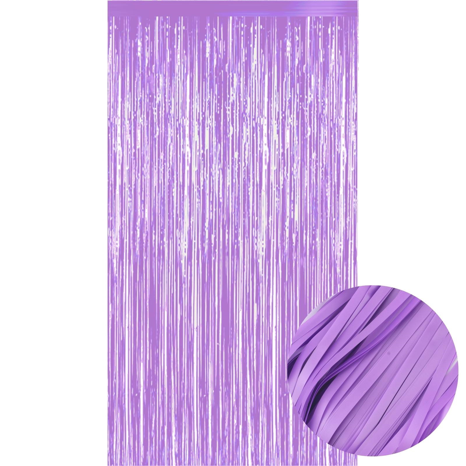 Purple Plastic Backdrop Curtain 100cm x 200cm