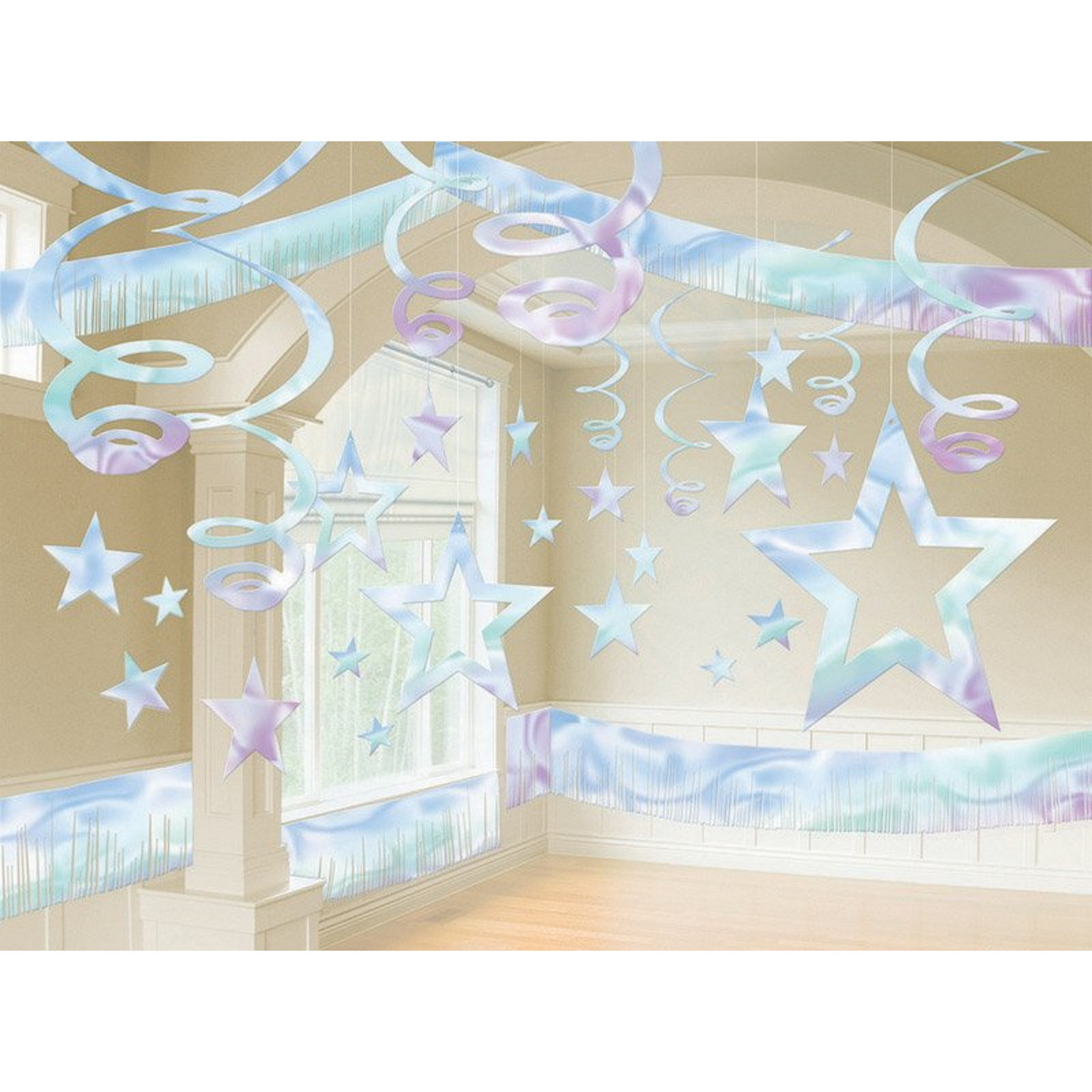 Iridescent Star Room Decorating Kit