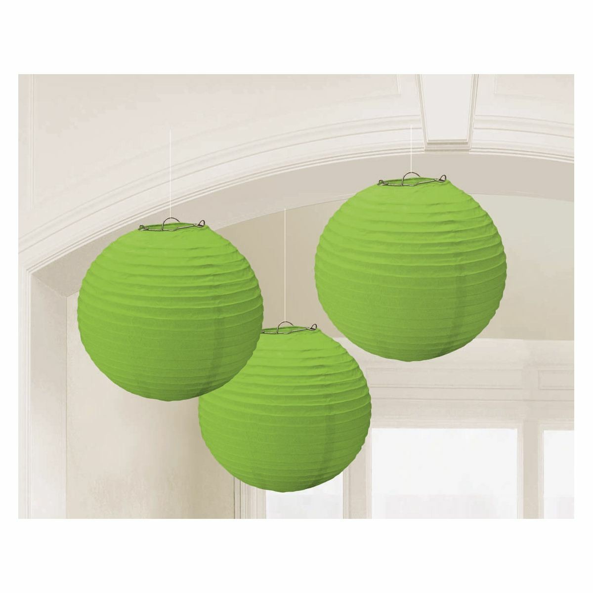 Paper Lanterns Lime Green (Pack of 3)