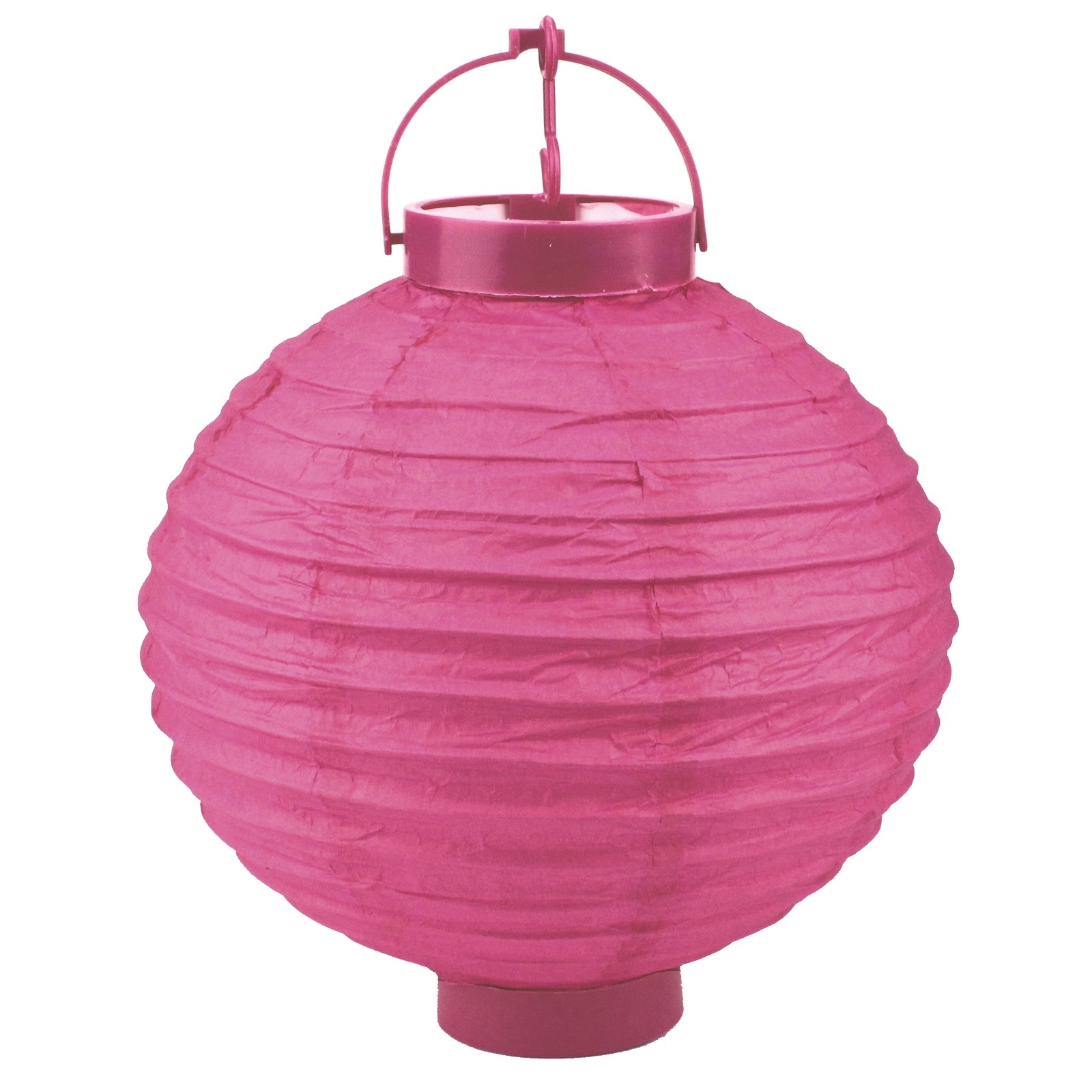 LED Paper Lantern Hot Pink 20cm