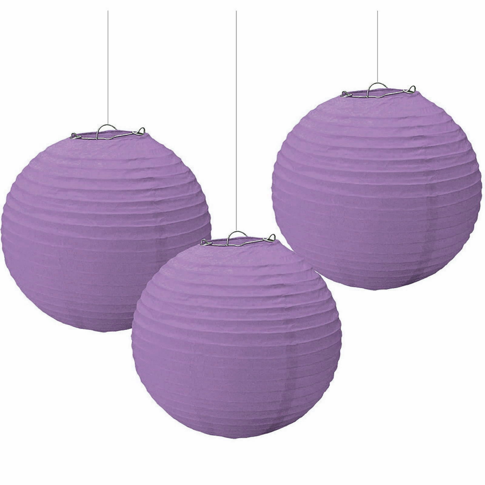Paper Lanterns Purple (Pack of 3)