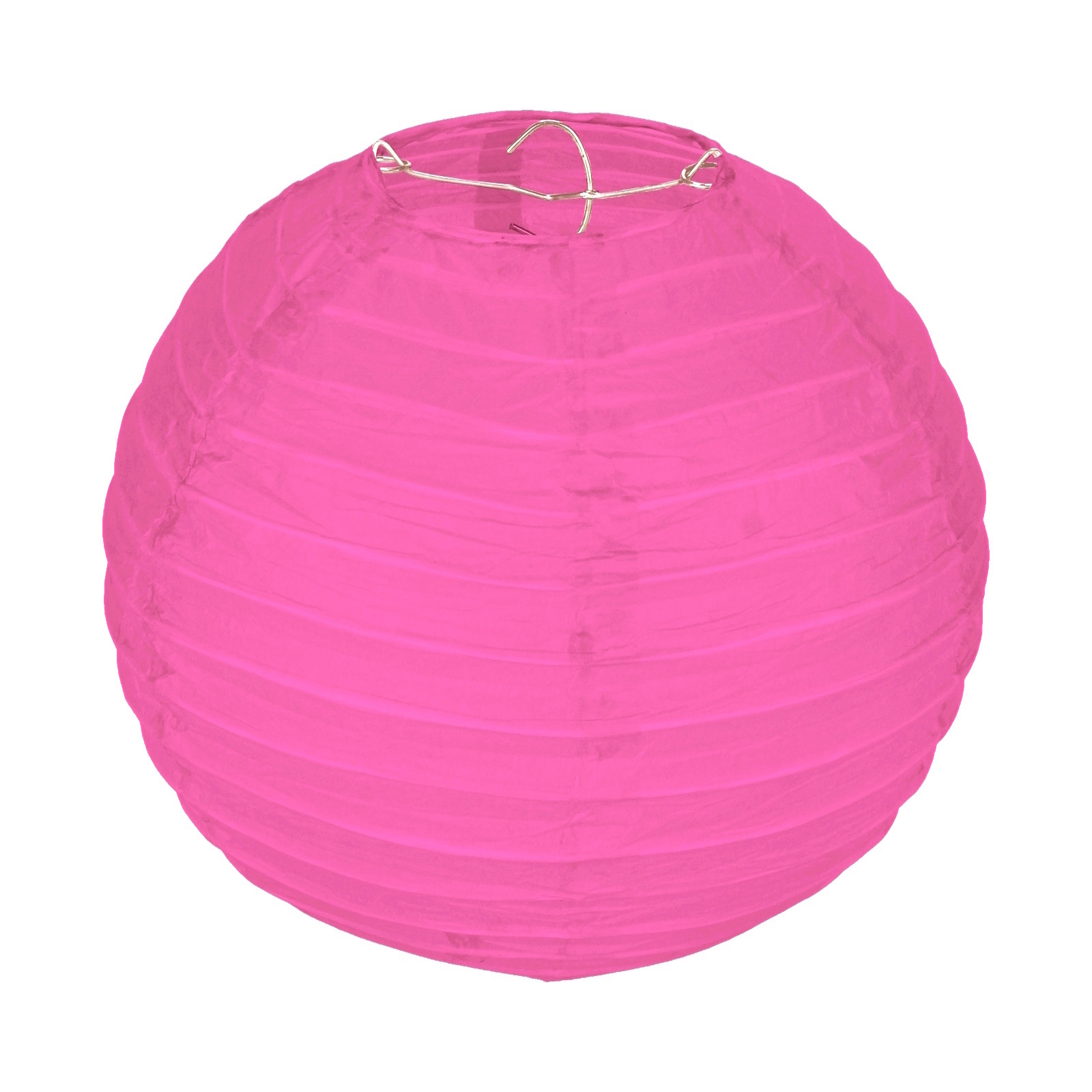 Hot Pink Round Paper Lantern 20cm