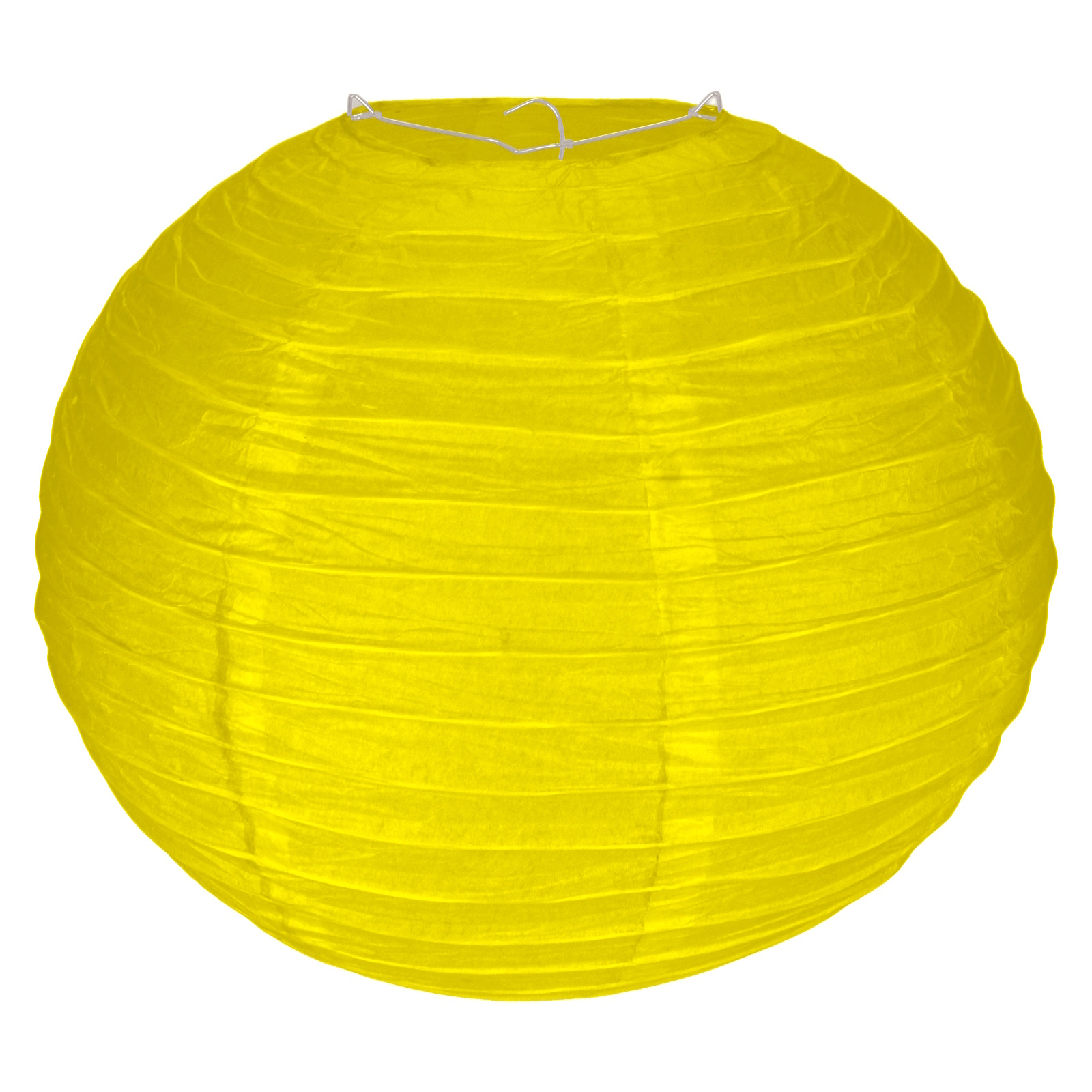 Yellow Round Paper Lantern 30cm 
