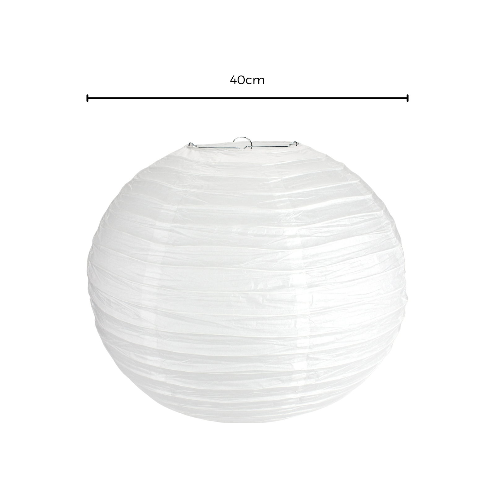White Paper Lantern 40cm White Party Supplies Coloured Party