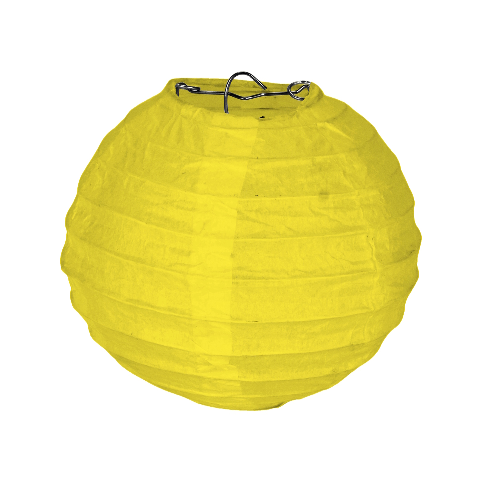 Yellow Round Paper Lantern 12cm Yellow Coloured Party Supplies