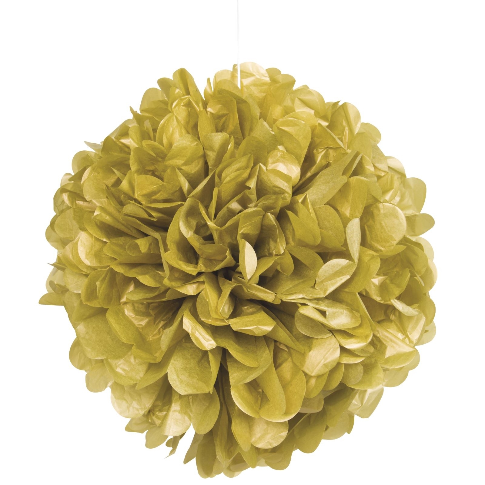 40cm Tissue Paper Puff Ball Gold