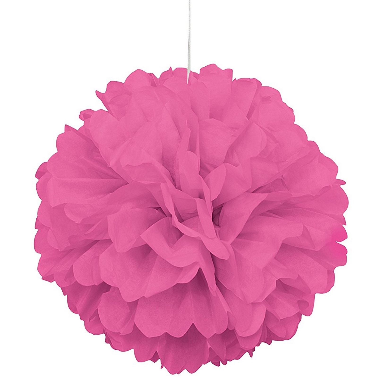 40cm Tissue Paper Puff Ball Pink