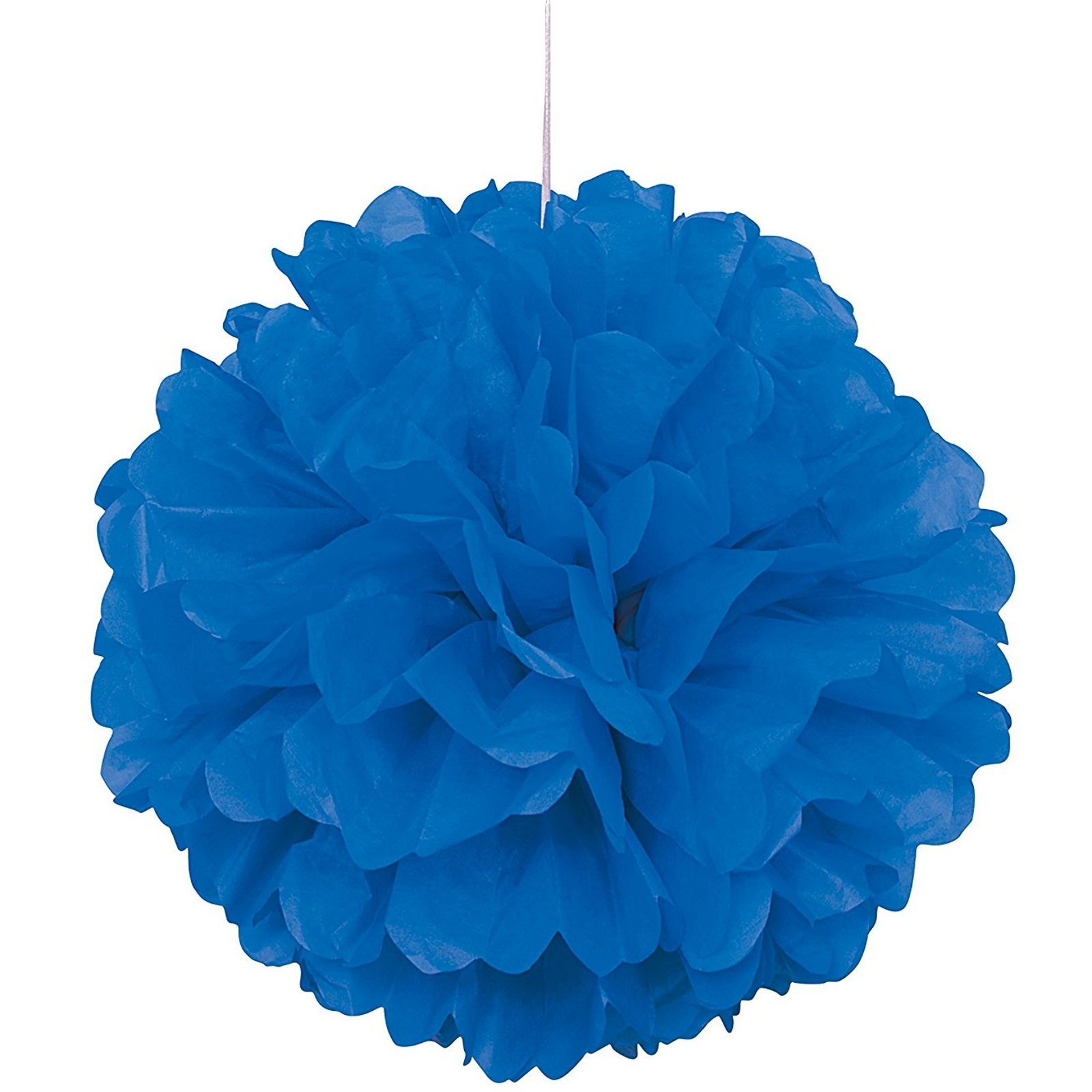 40cm Tissue Paper Puff Ball Royal Blue