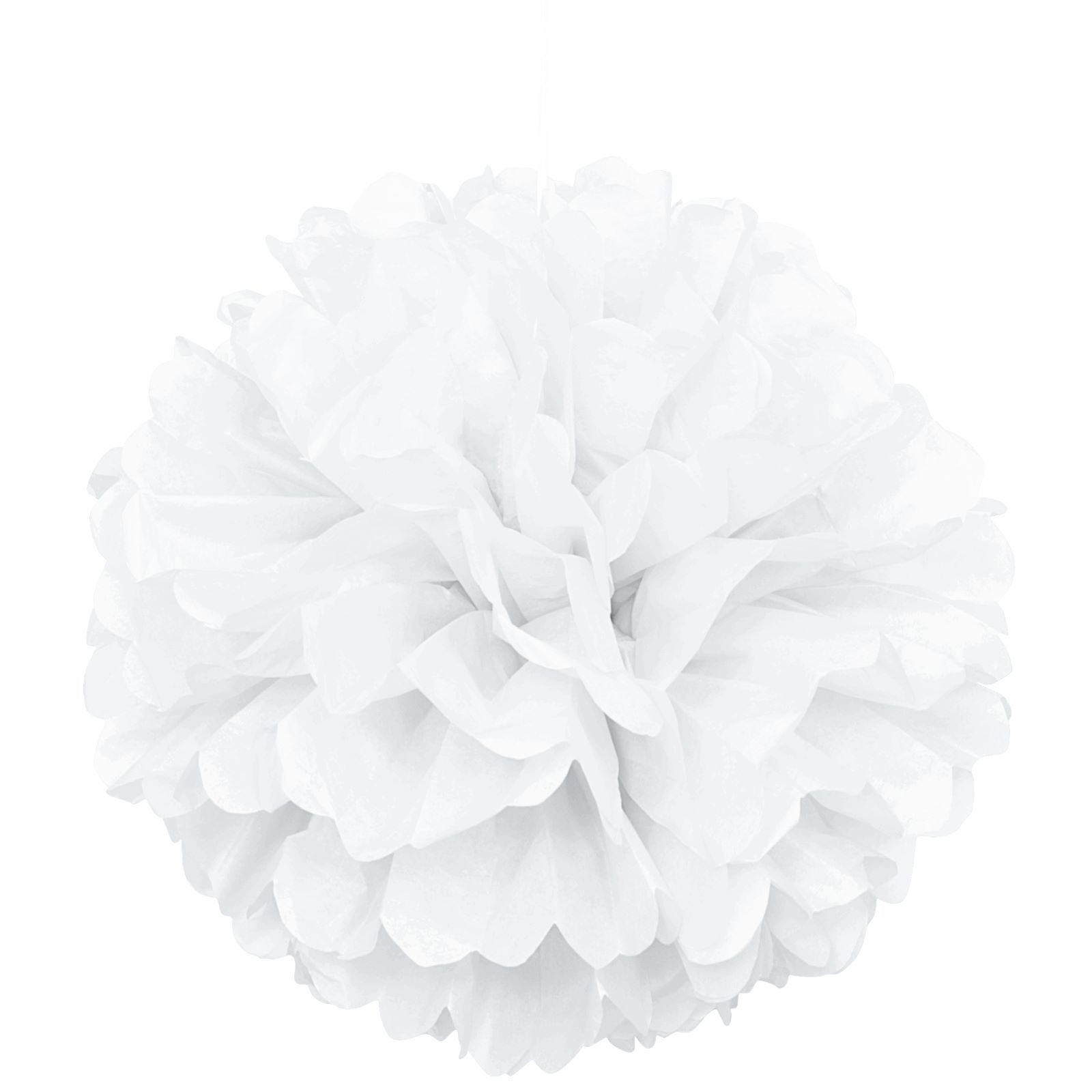 40cm Tissue Paper Puff Ball White